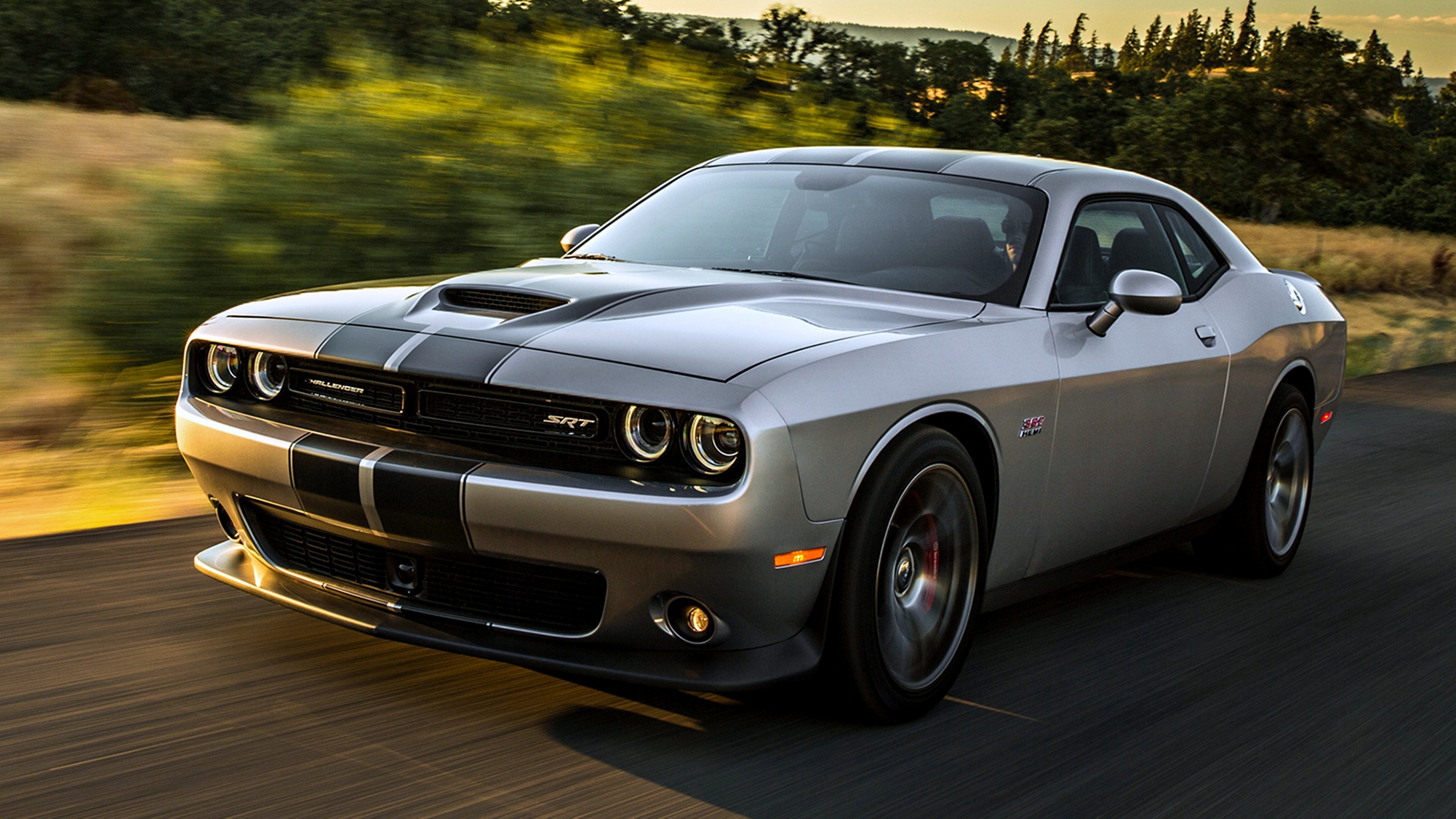 Dodge Challenger, Road speed motors, Powerful performance, Striking wallpaper, 3840x2160 4K Desktop