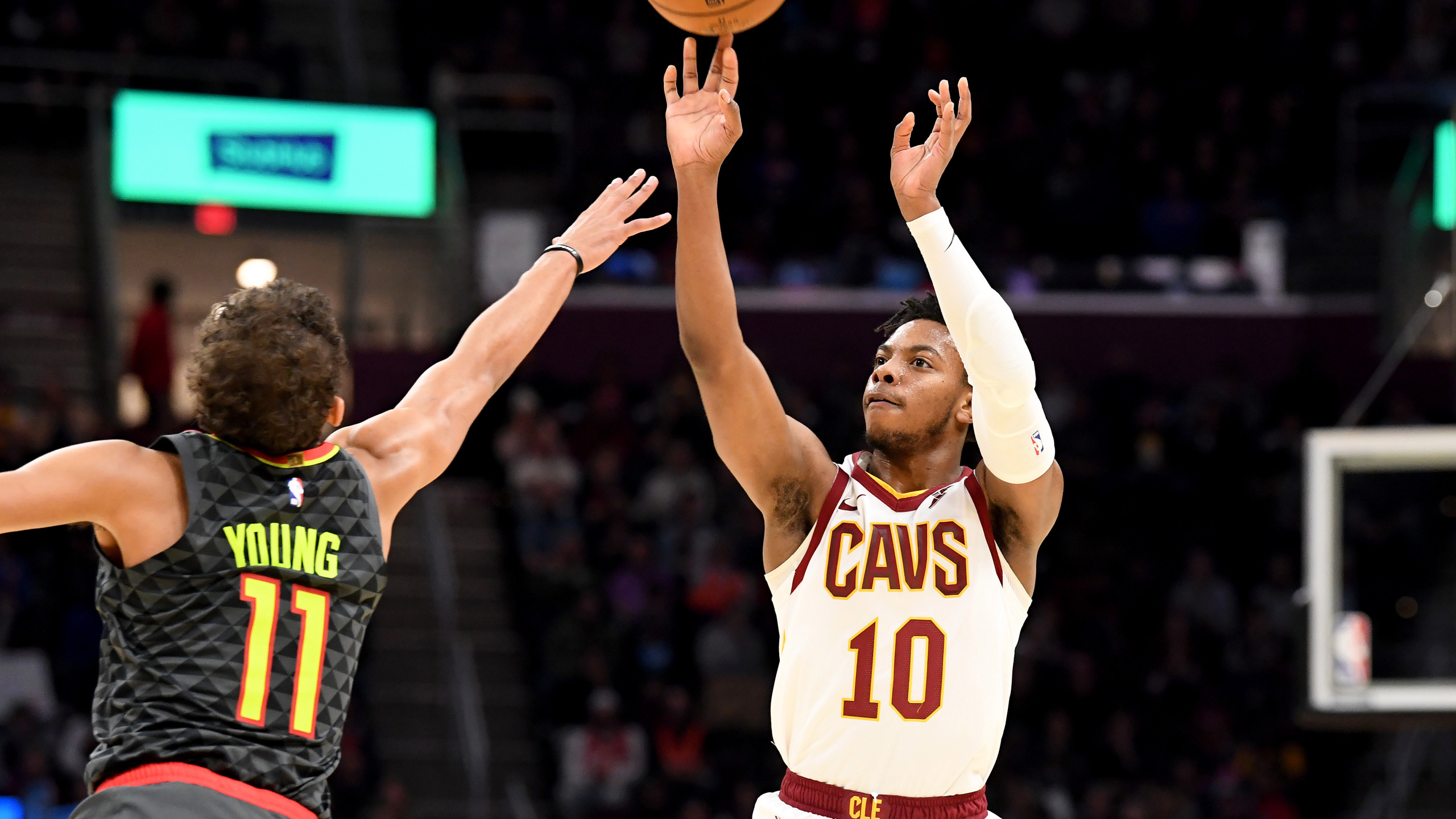 Darius Garland, Collin Sexton, Cavaliers past Hawks, 2560x1440 HD Desktop