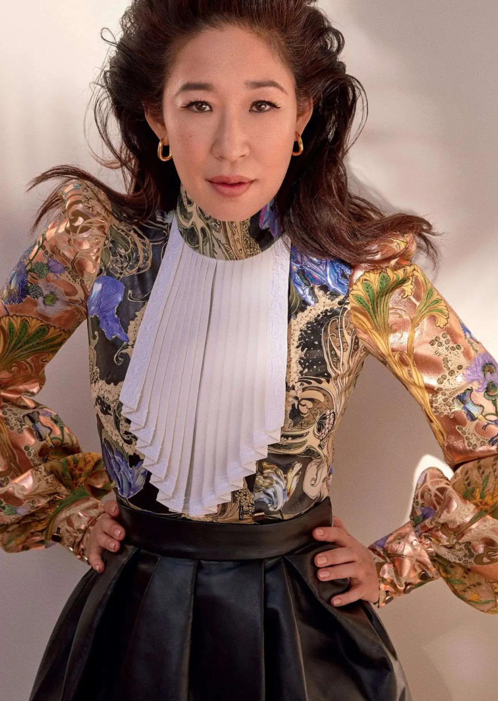 Sandra Oh, Hot photoshoot, Elle Canada, HD quality, 1600x2260 HD Phone