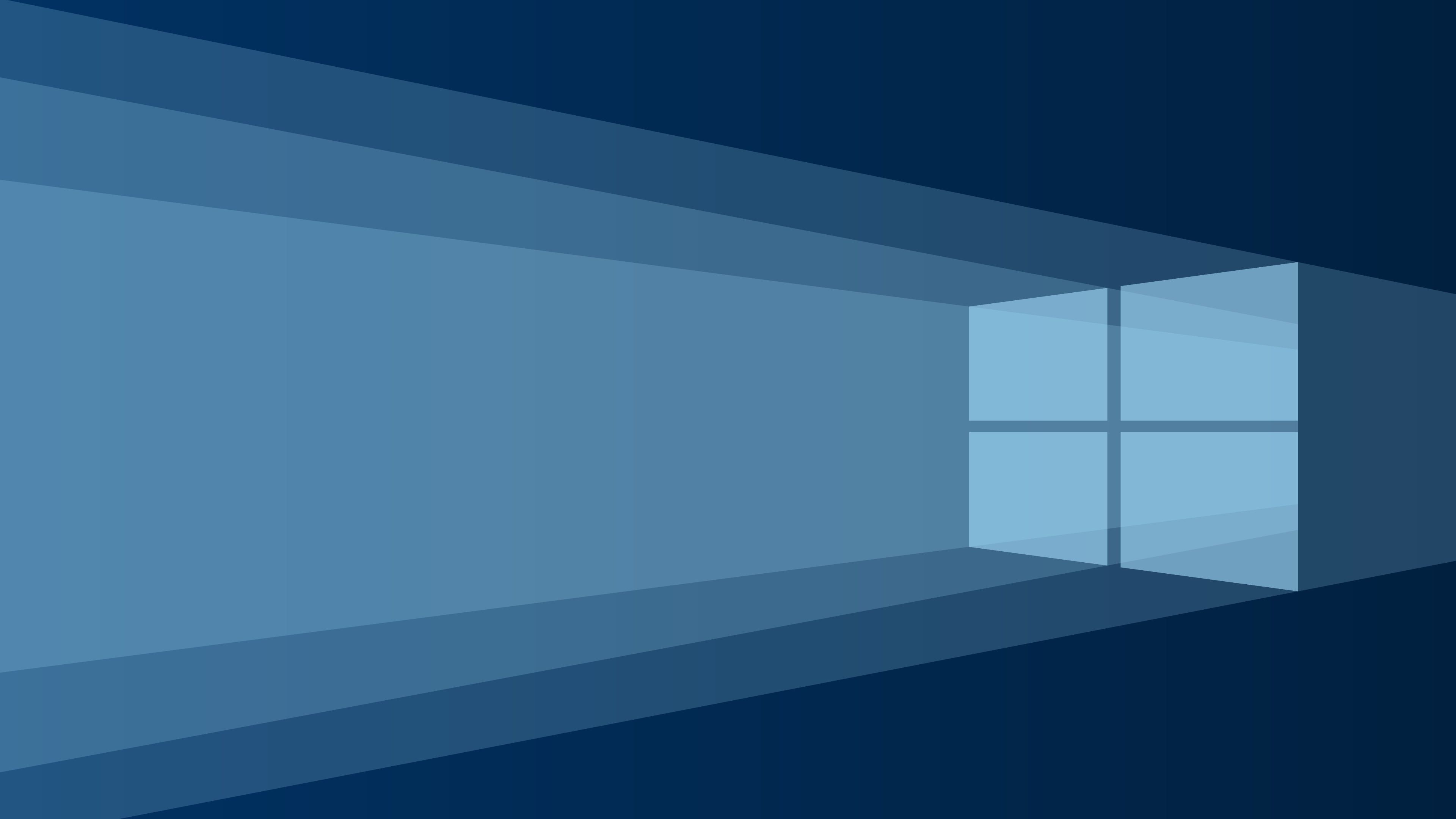 Windows 10 logo, geometric light beams, minimalist vector design, 4K Desktop wallpaper