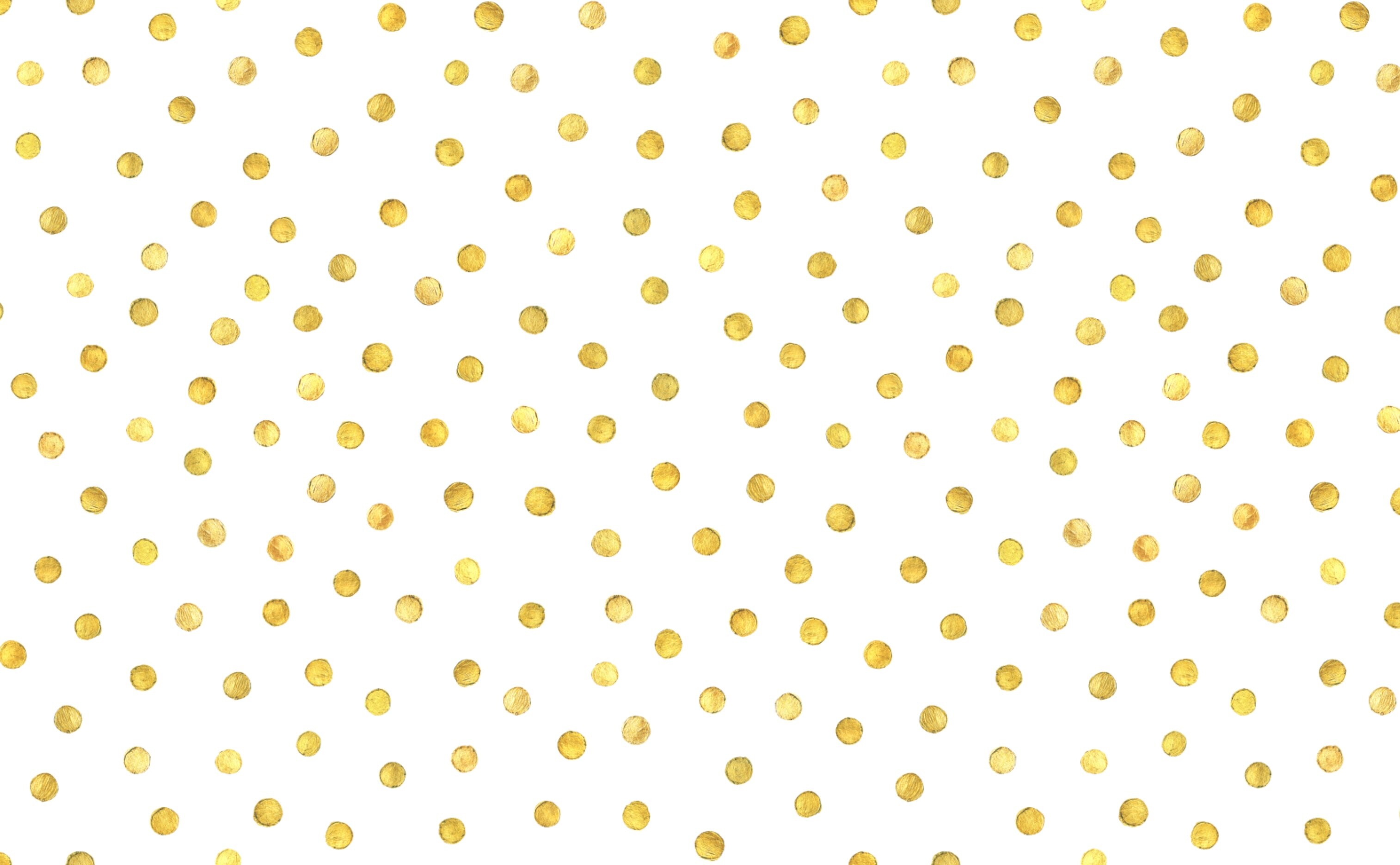 Gold Polka Dot, Stylish black and gold dots, Chic wallpaper, Elegant design, 3030x1880 HD Desktop