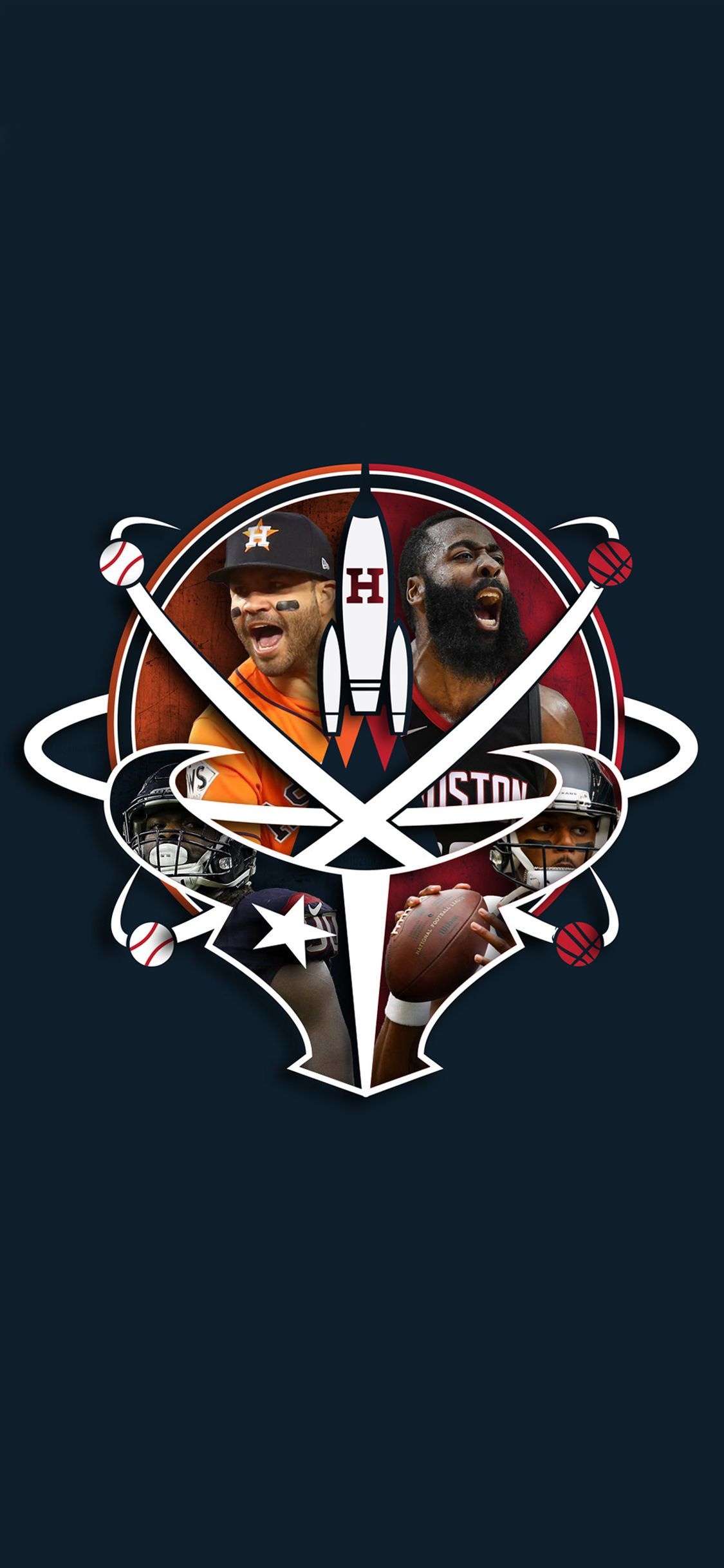 Houston Rockets, Live wallpaper, Christopher Tremblay, 1130x2440 HD Phone