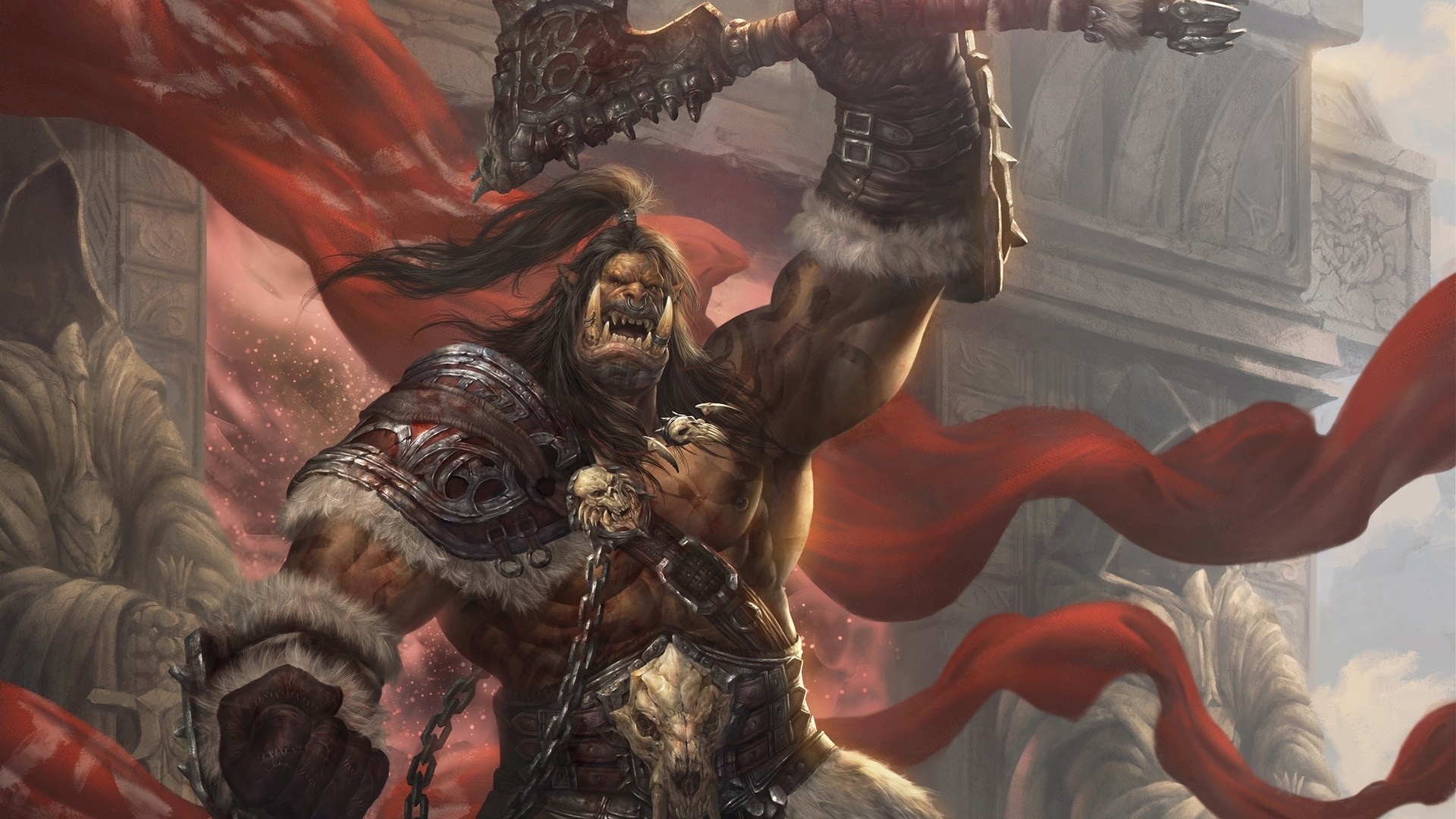 Warcraft orc wallpapers, Fan favorites, Iconic characters, Horde legends, 1920x1080 Full HD Desktop