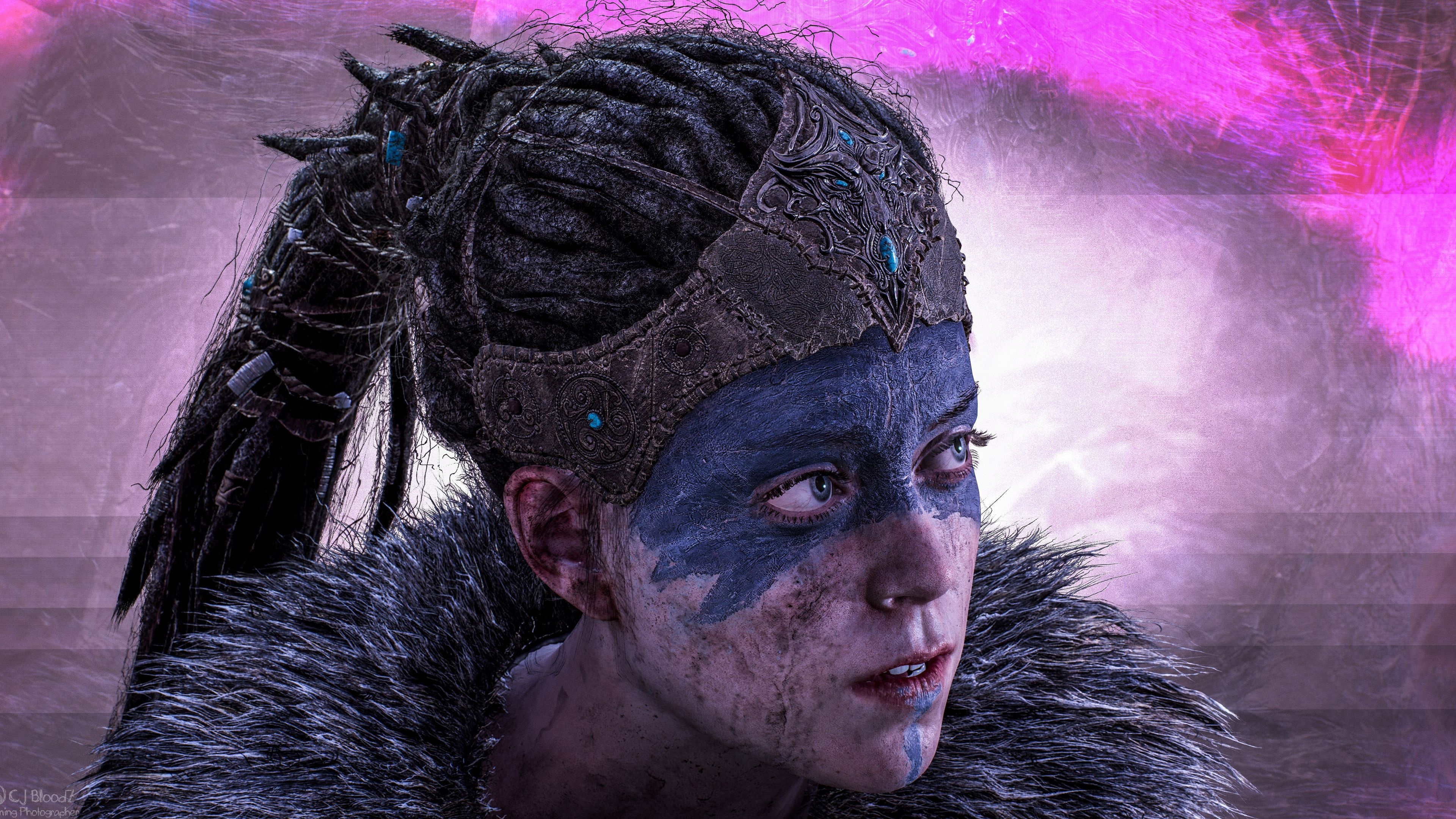 Hellblade, HD gaming wallpapers, Fantasy girl, Video game art, 3840x2160 4K Desktop