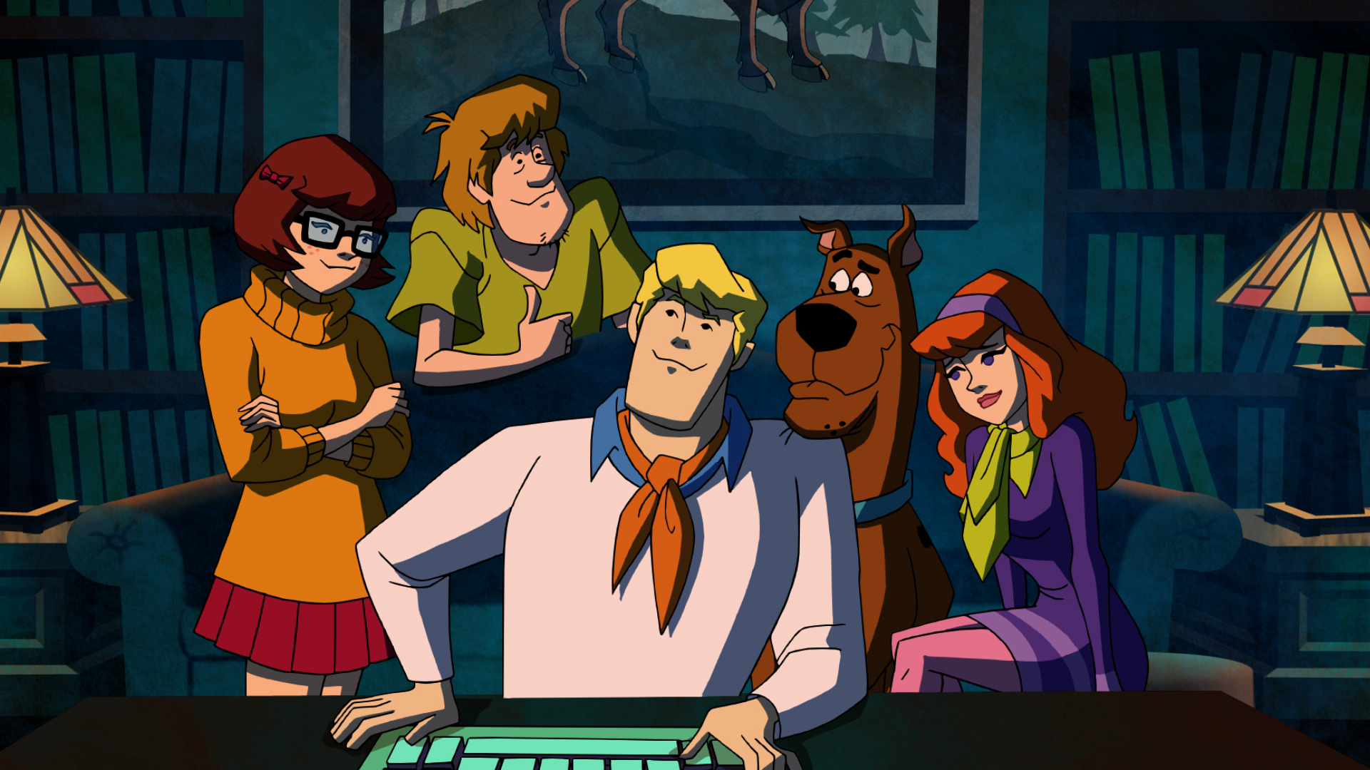 Fred Jones, Scooby-Doo, Shaggy Rogers, Velma Dinkley, Daphne Blake, Full HD Desktop wallpaper