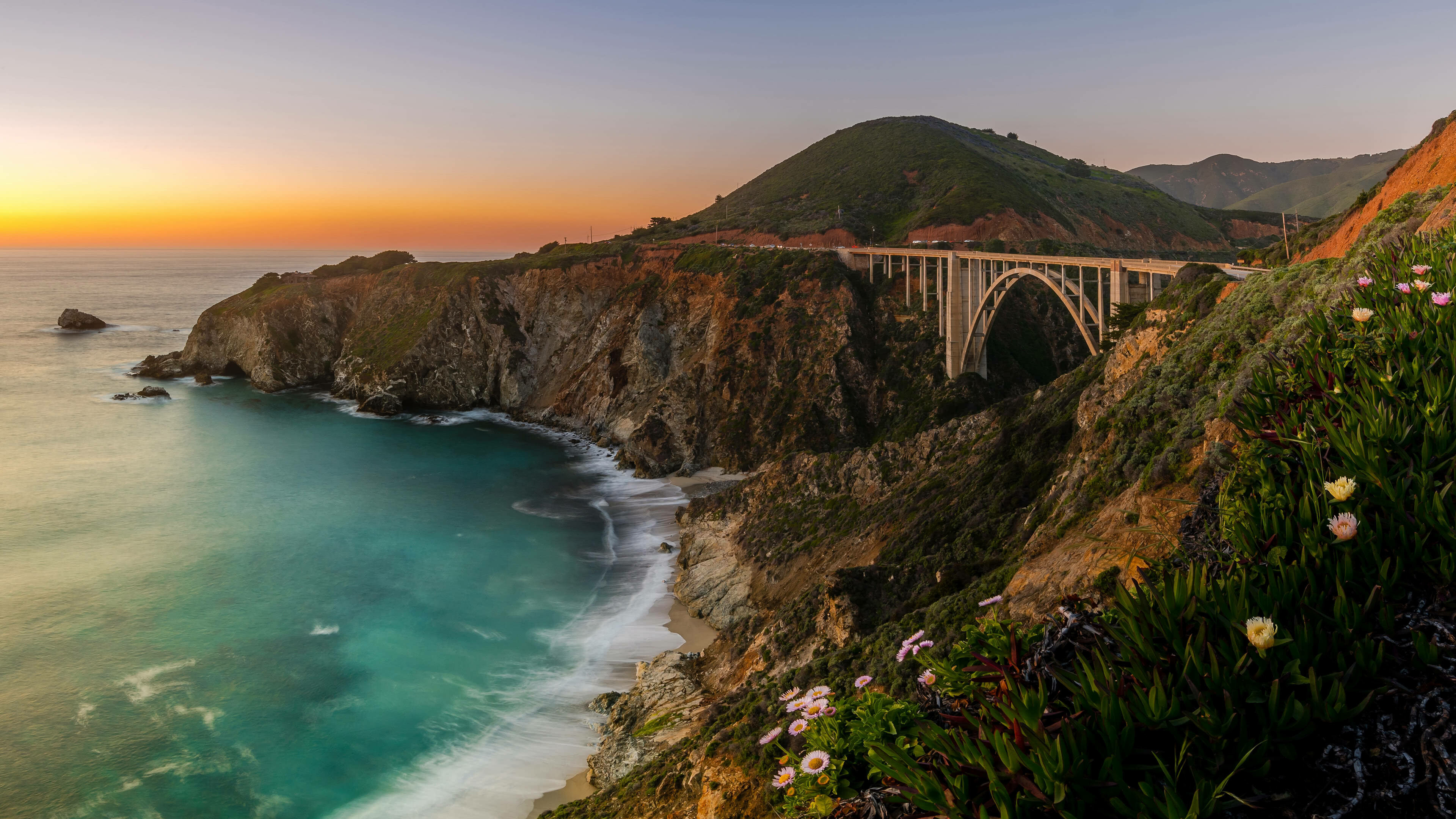 Bixby Bridge, United States Wallpaper, 3840x2160 4K Desktop