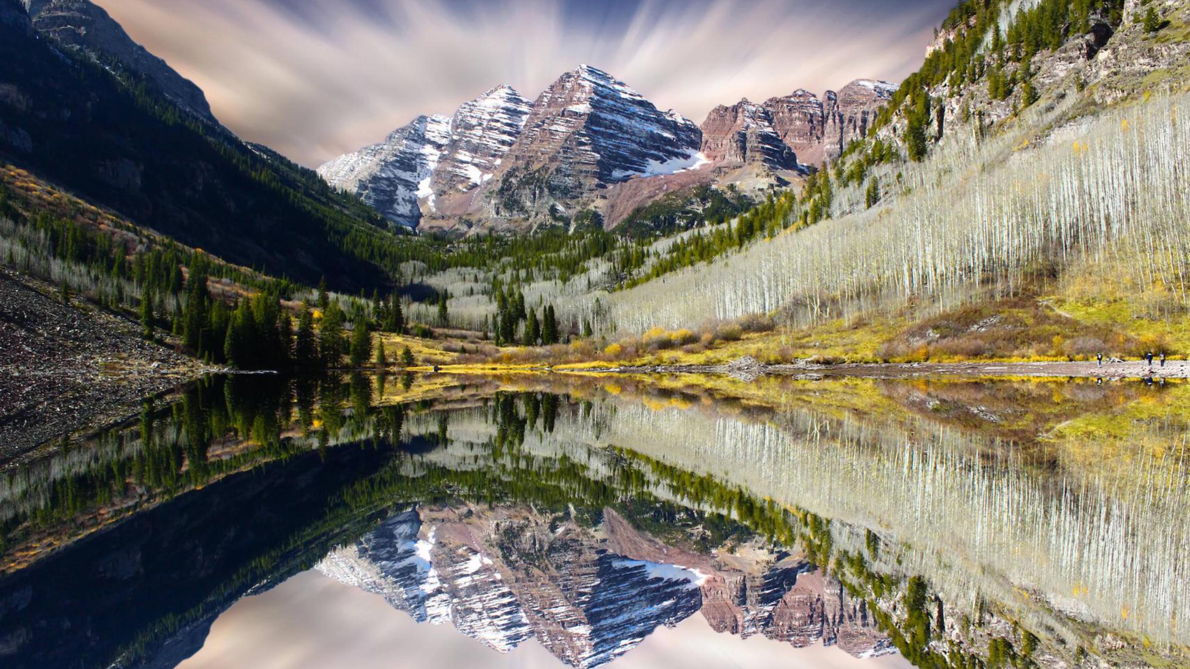 Maroon Lake, Colorado Wallpaper, 3840x2160 4K Desktop