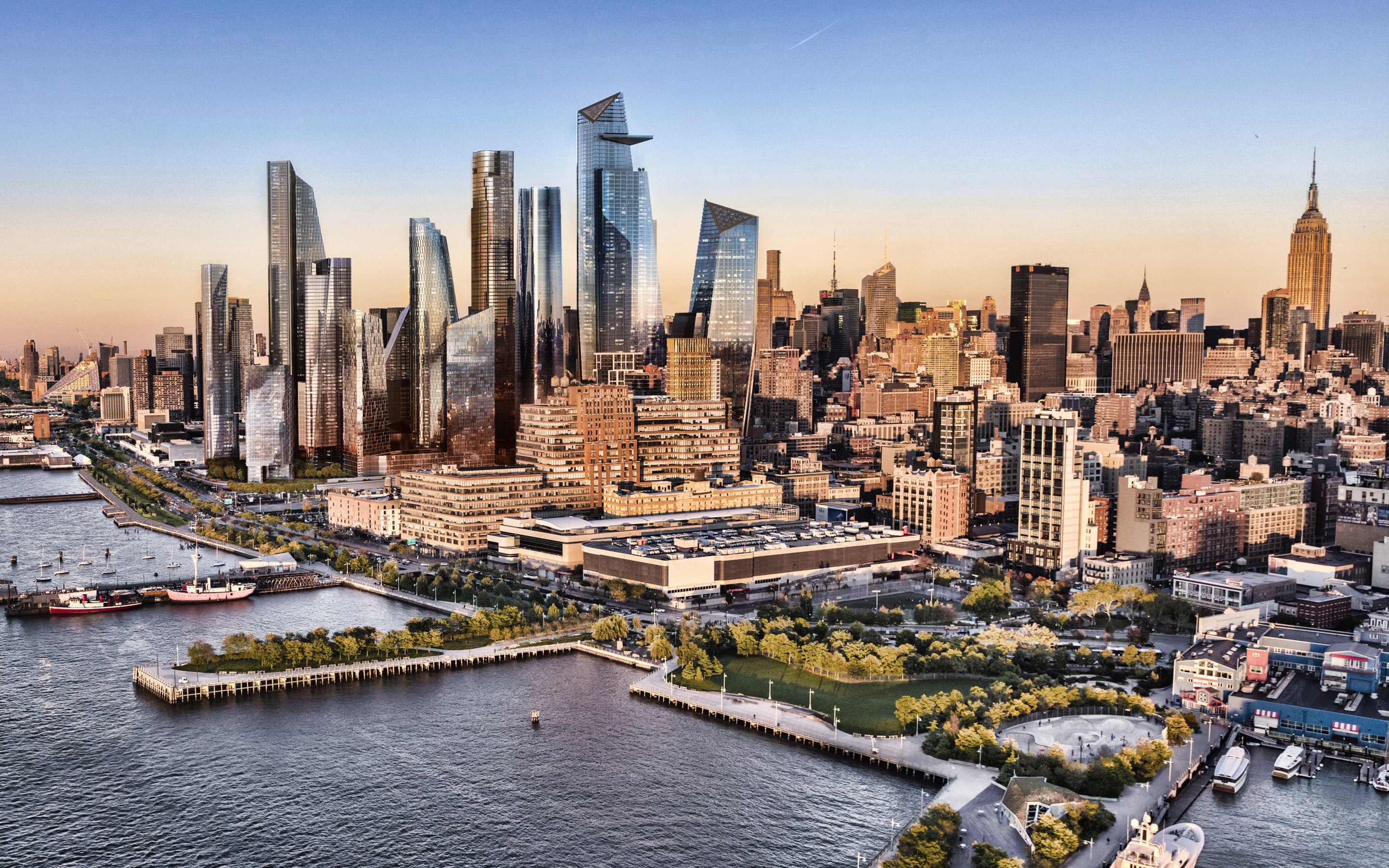 Hudson Yards, Manhattan Wallpaper, 2880x1800 HD Desktop