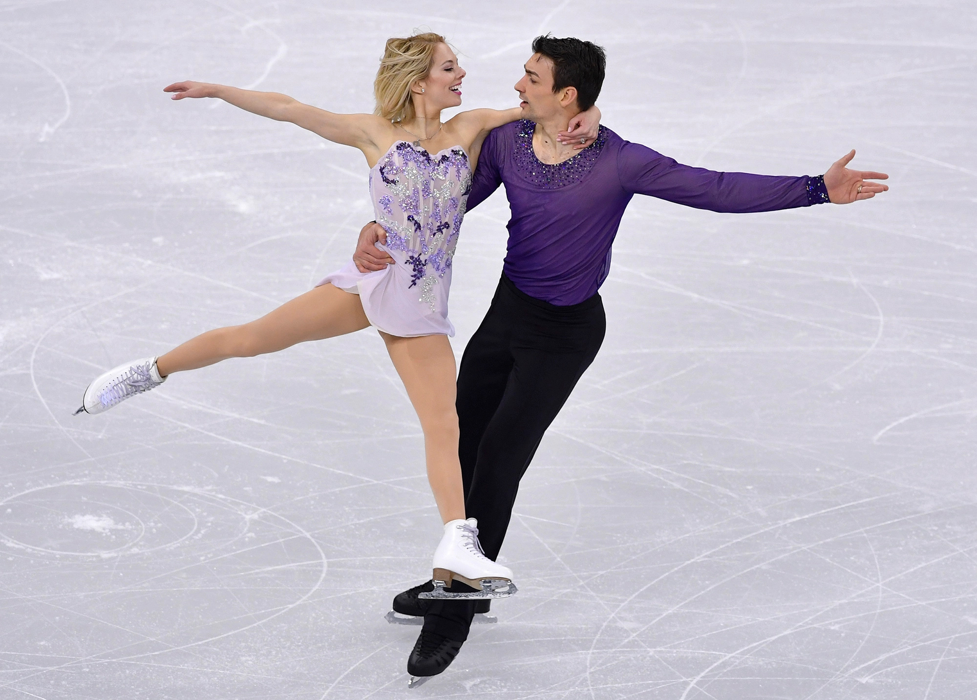 Olympic ice skating pairs, Real-life couples, Love on ice, Time magazine feature, 2000x1440 HD Desktop