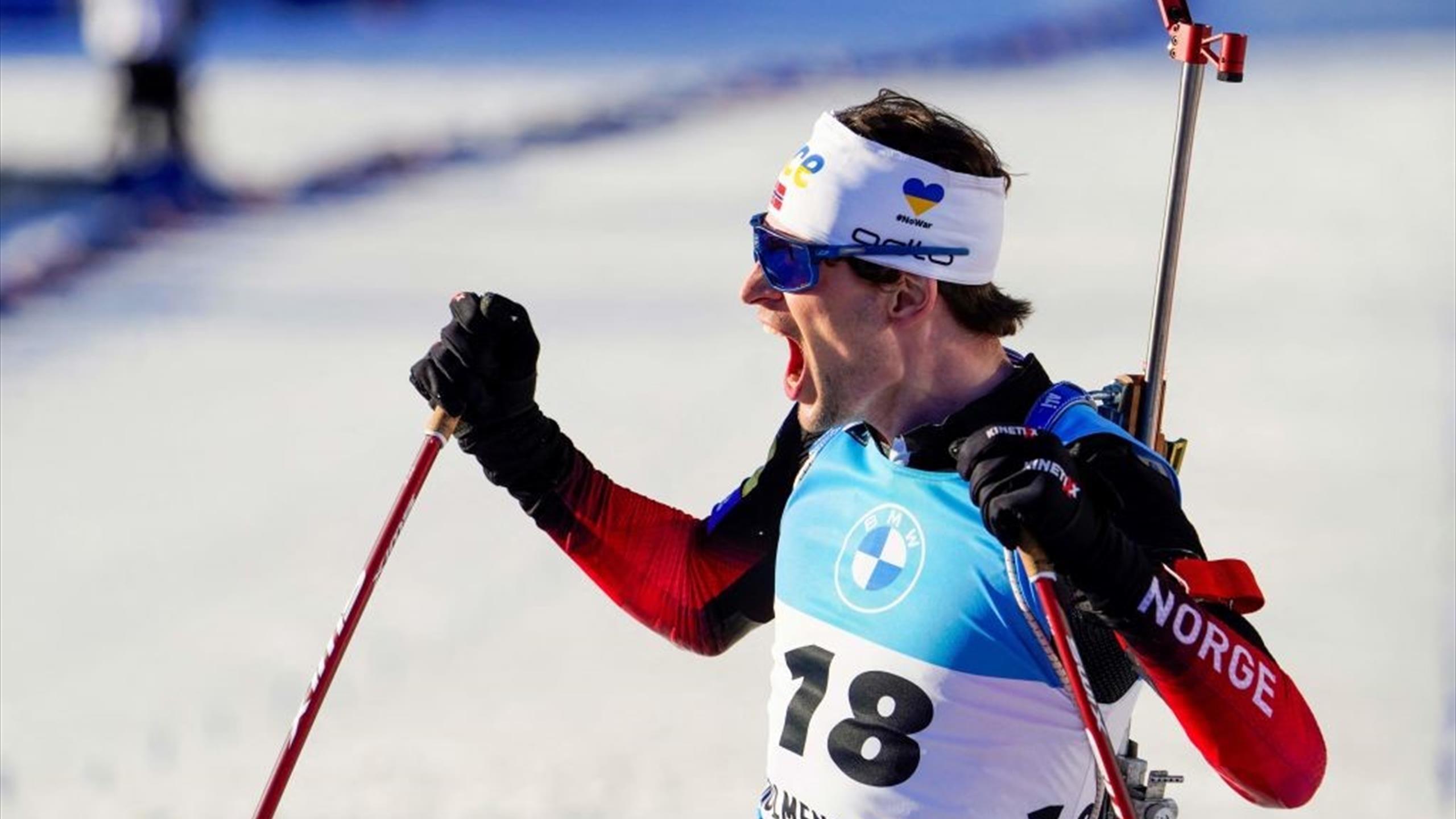 Sturla Holm Laegreid, Biathlon Wallpaper, 2560x1440 HD Desktop