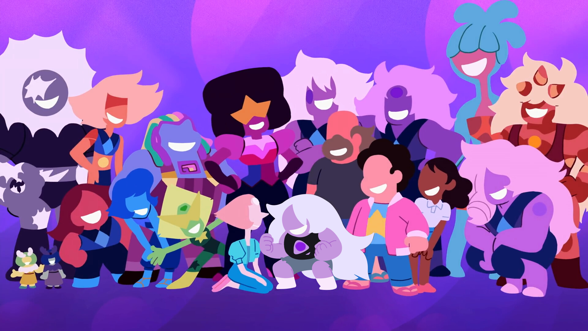 Garnet, Amethyst wallpapers, Crystal gem, Cartoon backgrounds, 1920x1080 Full HD Desktop