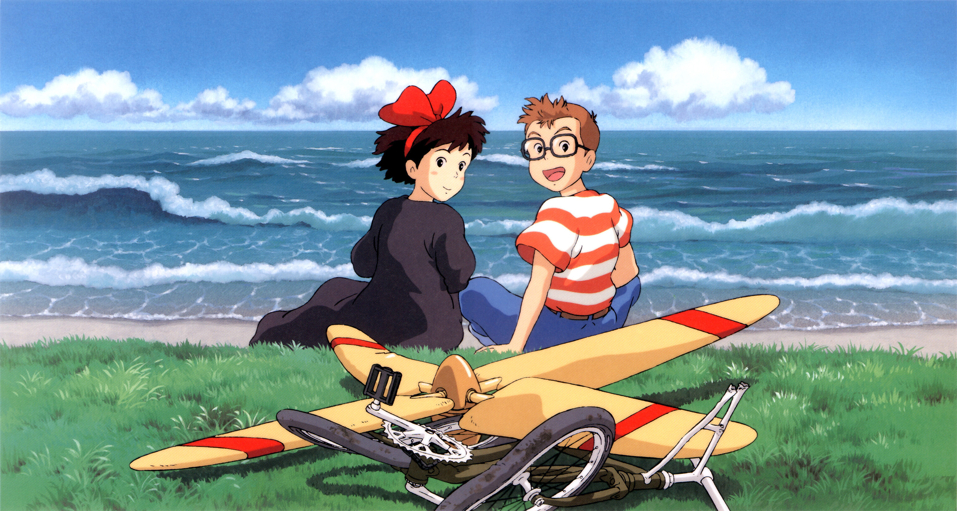 Kiki's Delivery Service, Studio Ghibli film, Miyazaki masterpiece, Coming-of-age story, 3100x1660 HD Desktop