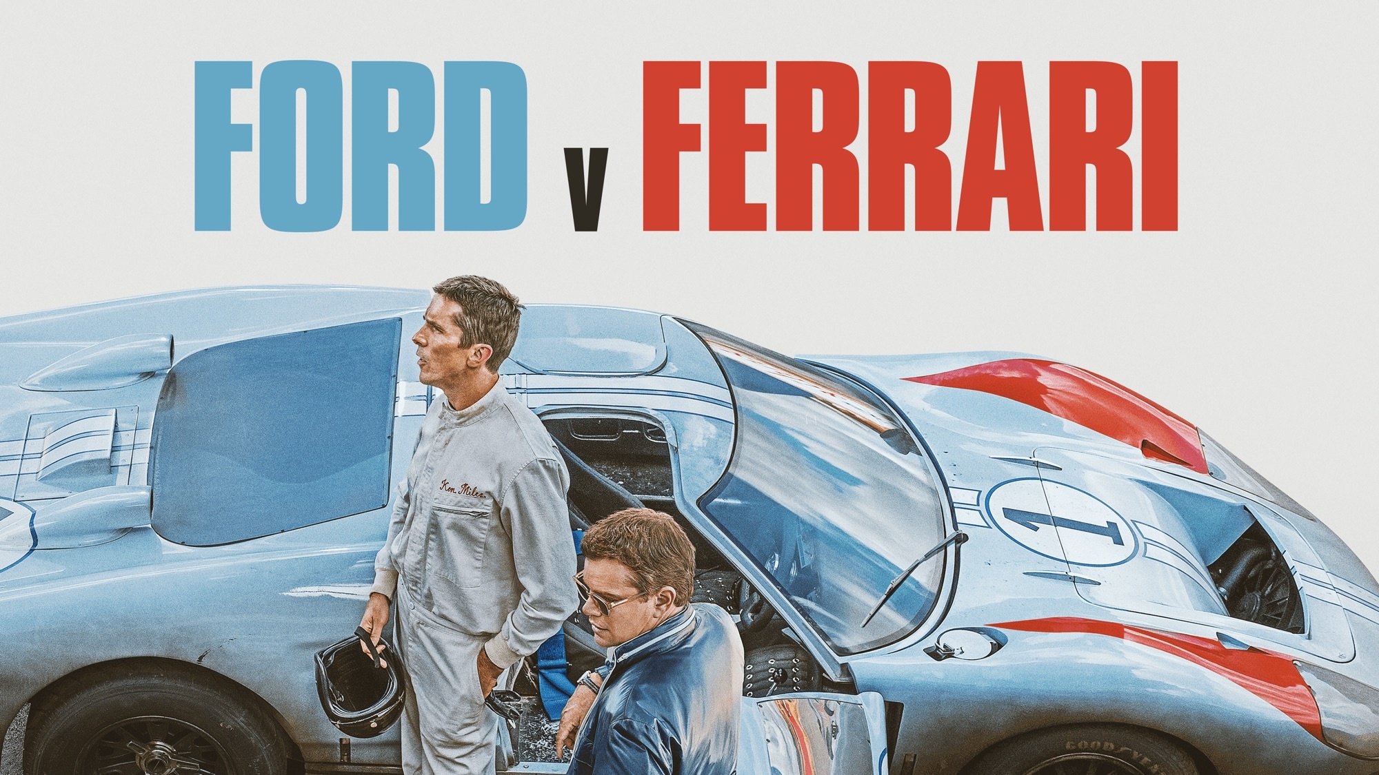 Christian Bale, Celebs, Ford v Ferrari movie, Matt Damon, 2000x1130 HD Desktop