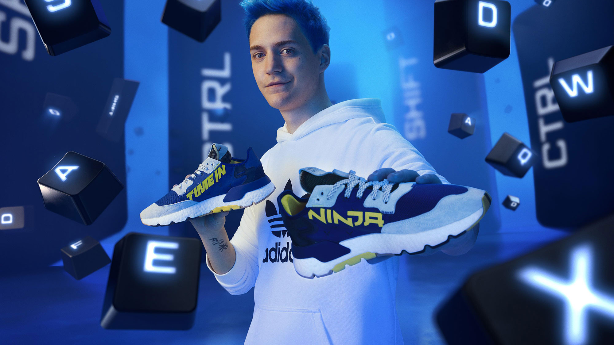 Ninja jogger, Adidas collaboration, Pro gamer, Tyler Ninja Blevins, 2000x1130 HD Desktop