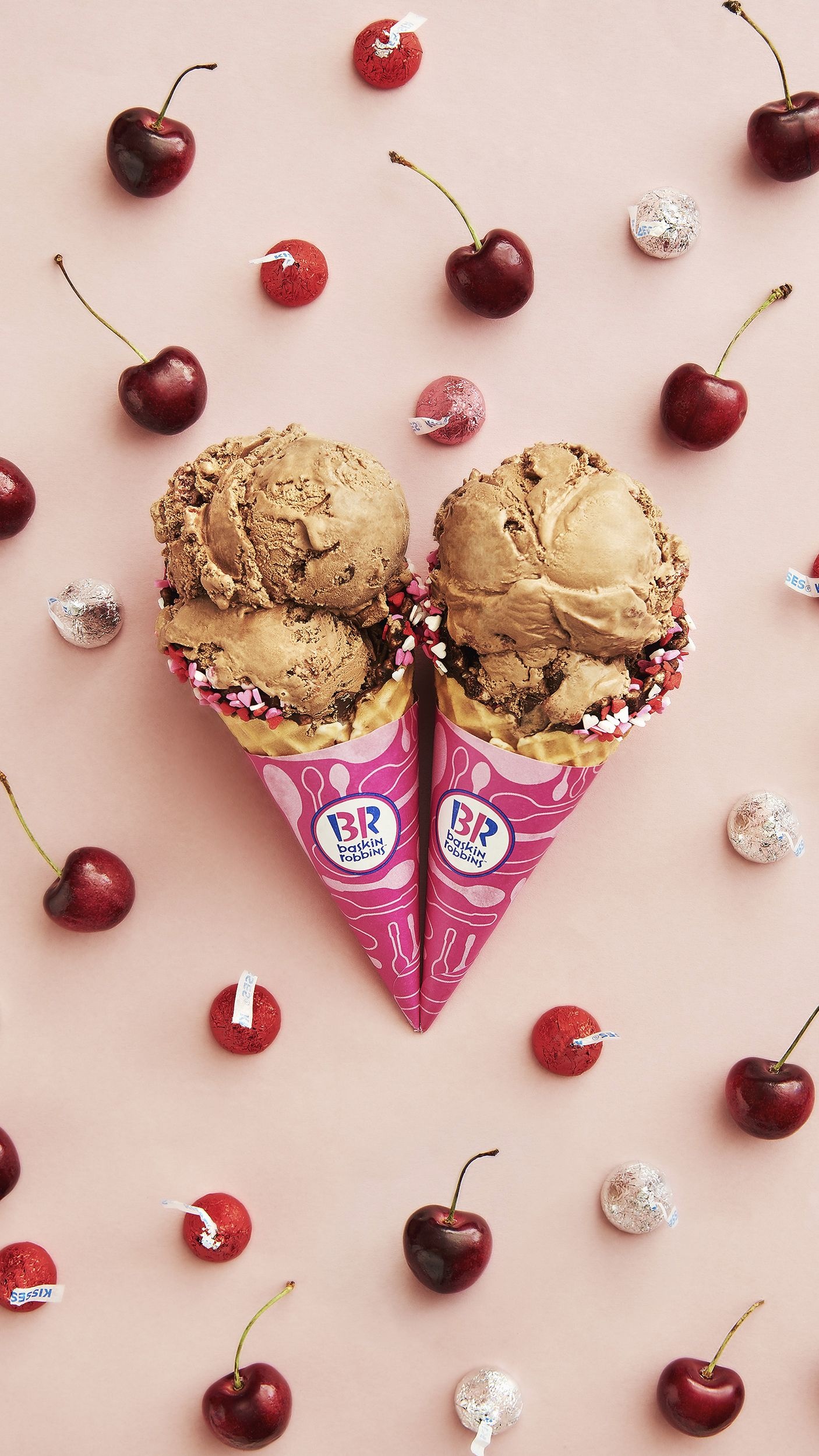 Baskin Robbins ice cream, Cherry cordial, Wallpaper ideas, Wallpapers, 1410x2500 HD Phone