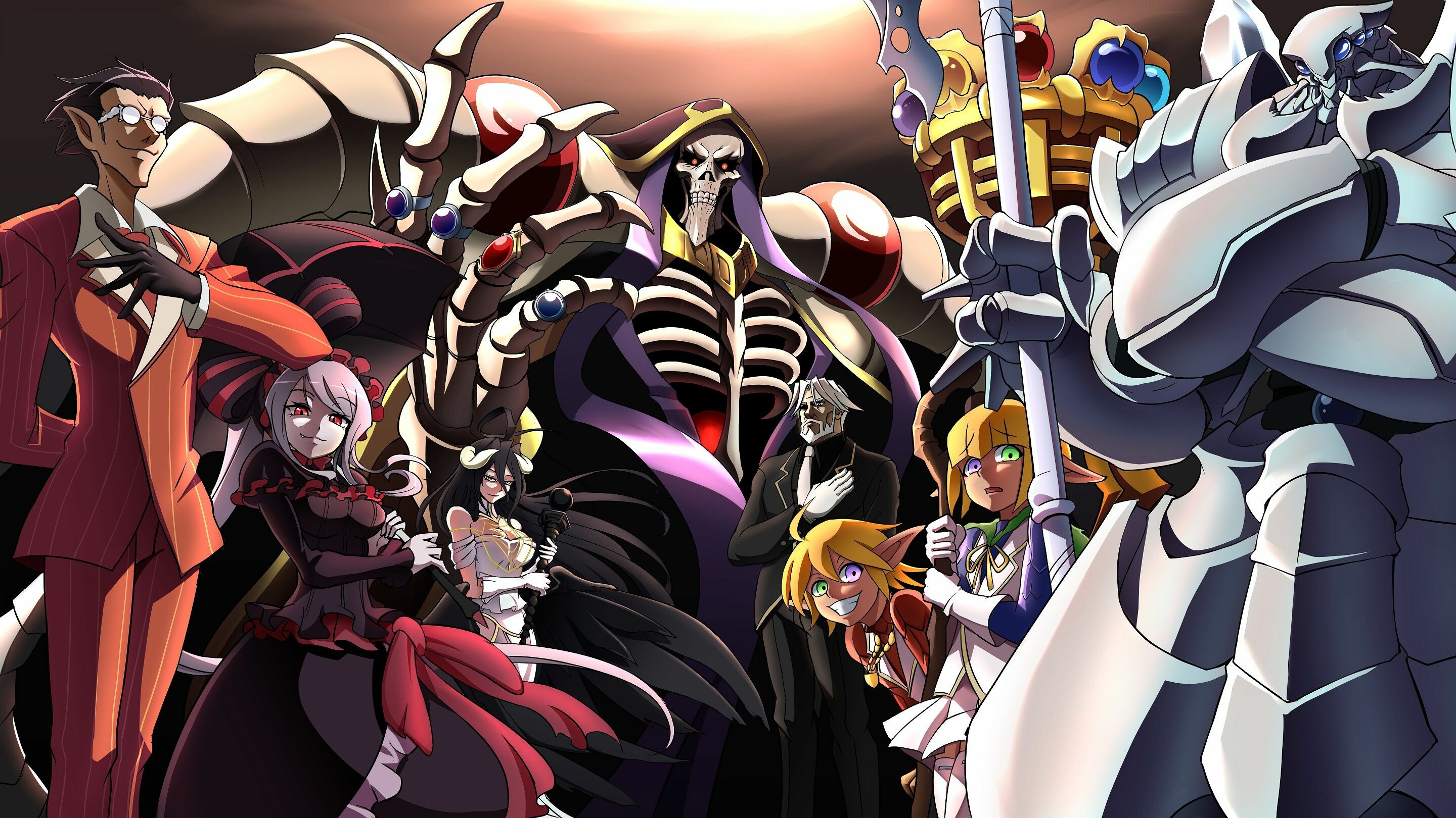 Overlord anime, 4K HD wallpapers, Vibrant artwork, Epic battles, 2880x1620 HD Desktop