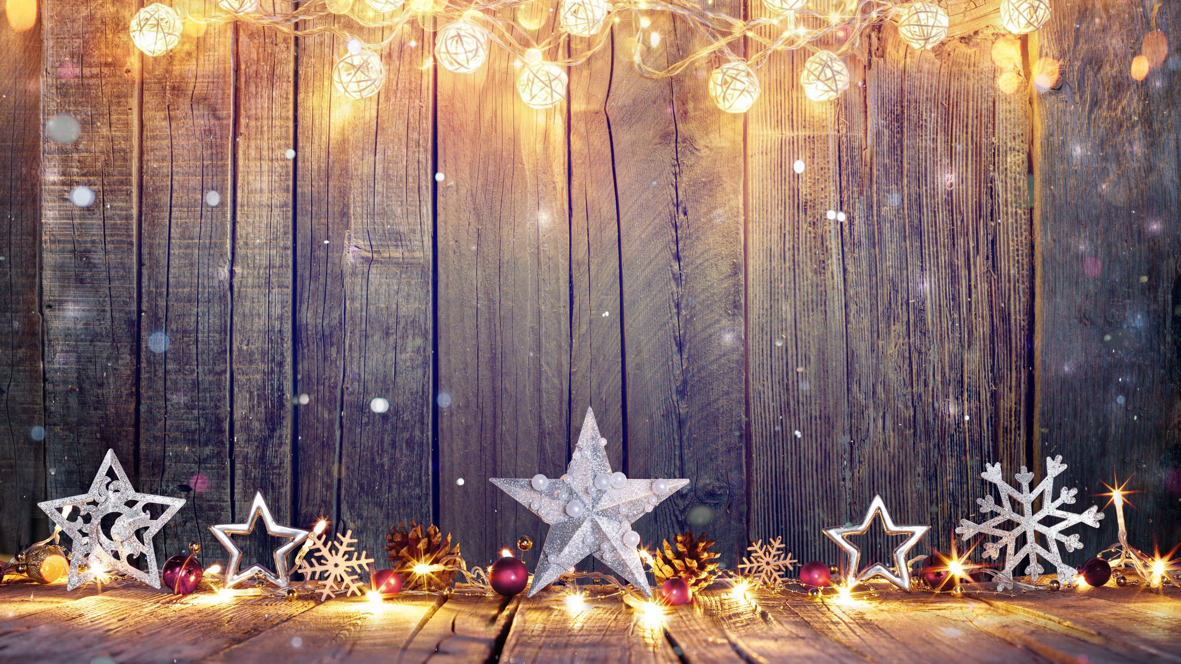 Lights, Cute Christmas Wallpaper, 3840x2160 4K Desktop