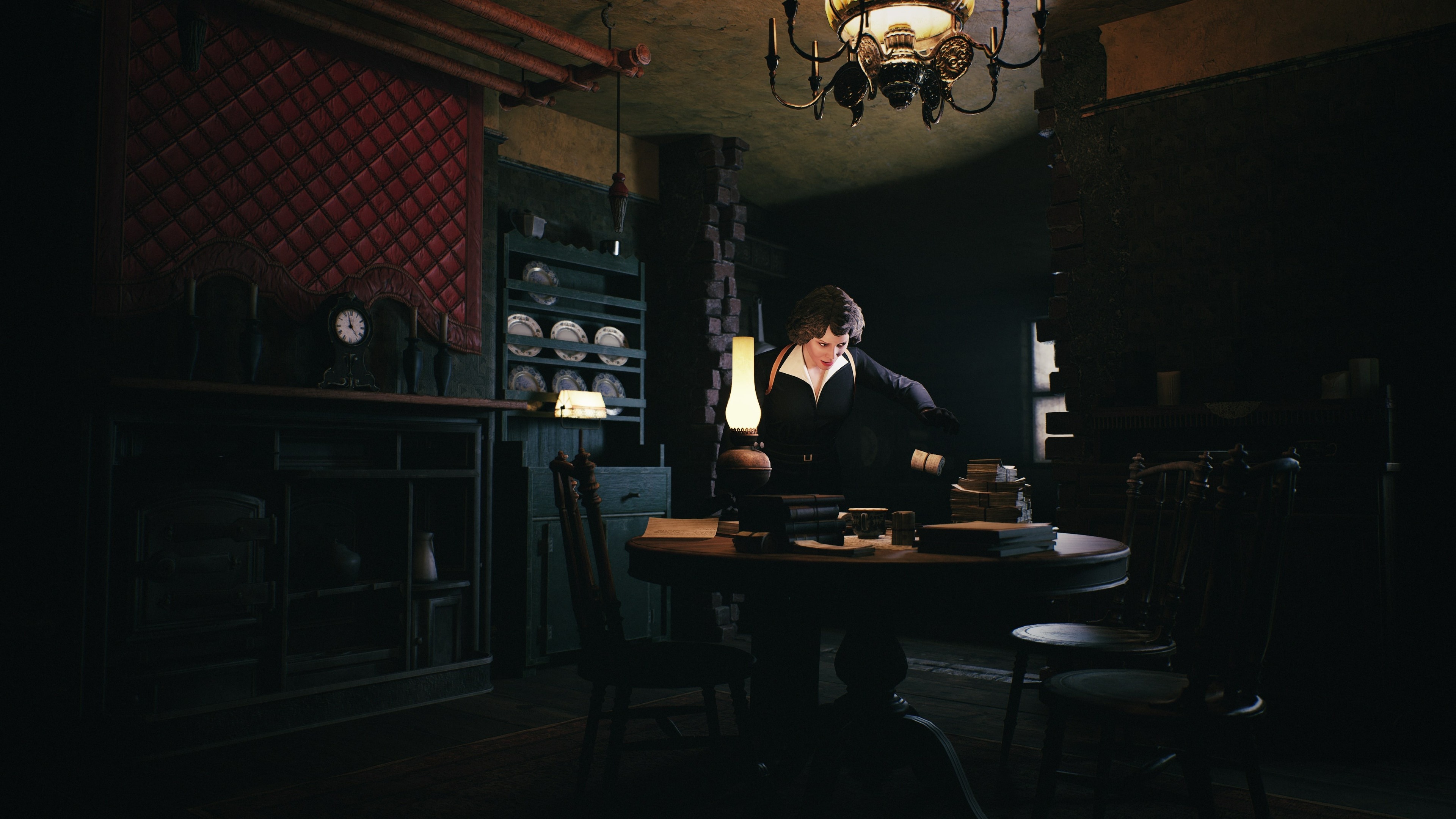 Aunt Polly, Dimly lit vintage interior, Dark rustic room, Small Heath, Birmingham, HD Desktop wallpaper