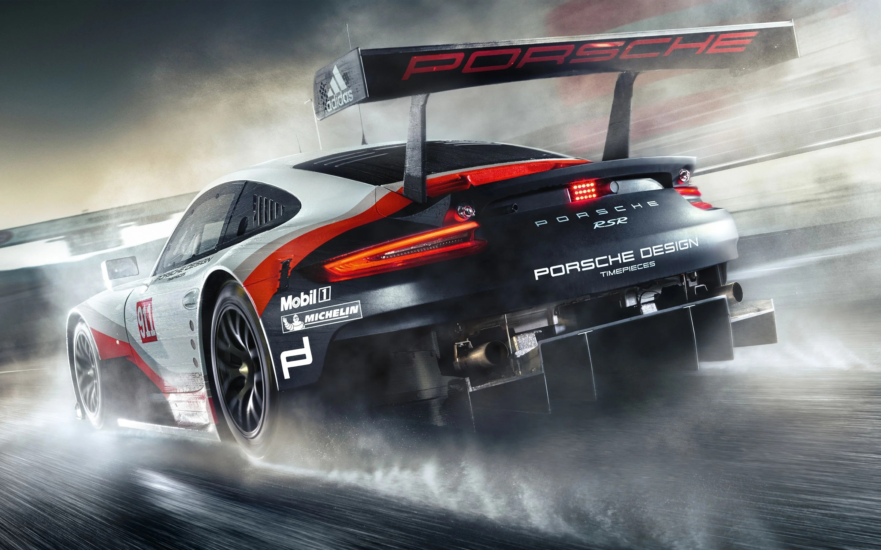 Race in the rain, Car Race Wallpaper, 2880x1800 HD Desktop