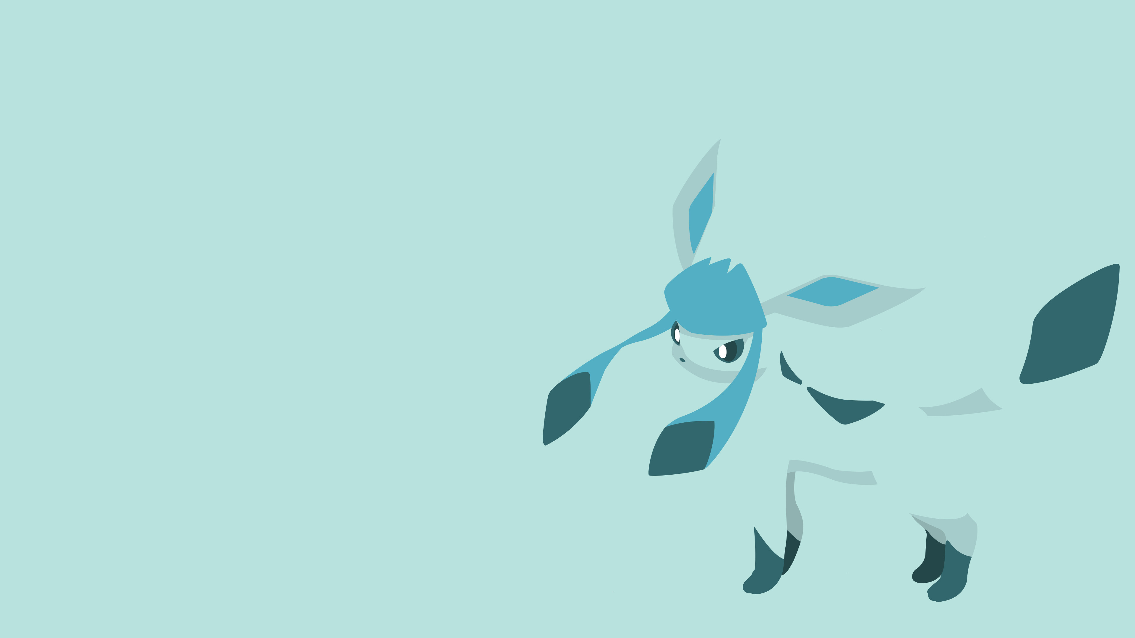 Shiny Glaceon wallpapers, Unique variations, Captivating visuals, Stand out from the crowd, 3840x2160 4K Desktop