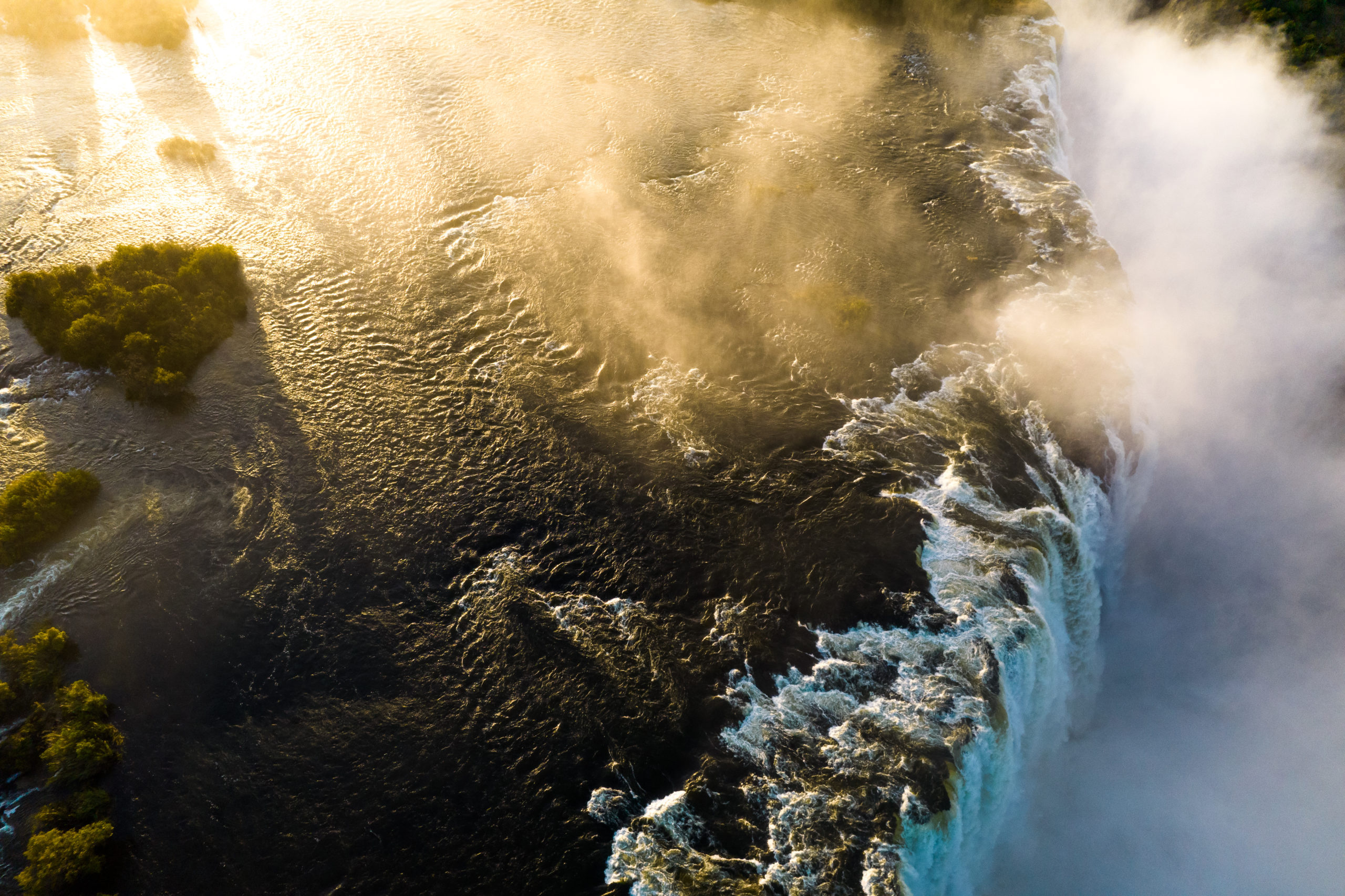 Aerial view, Devil’s Pool (Zambia) Wallpaper, 2560x1710 HD Desktop