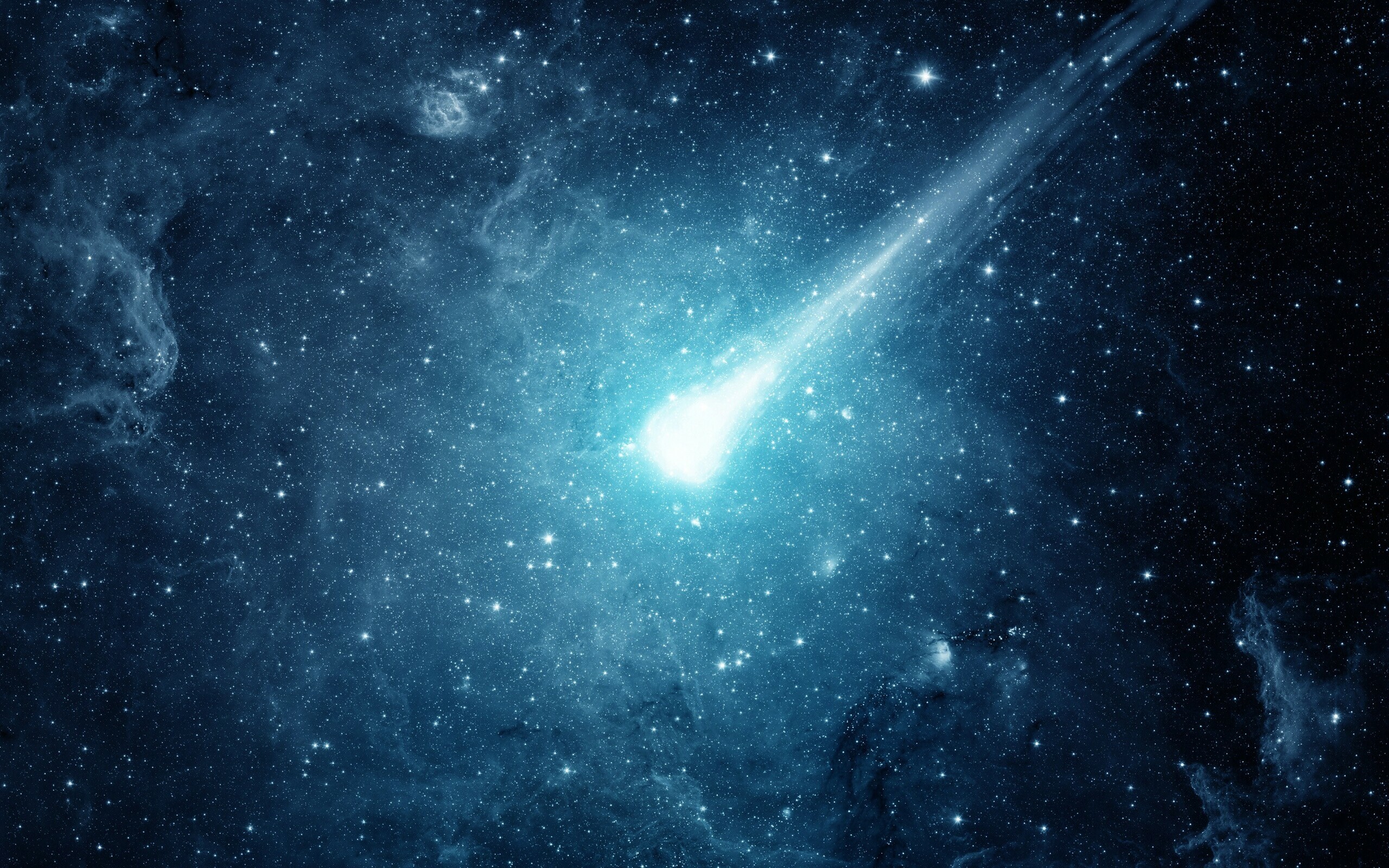 Comet, Meteor blue light resolution, HD 4K, 2560x1600 HD Desktop