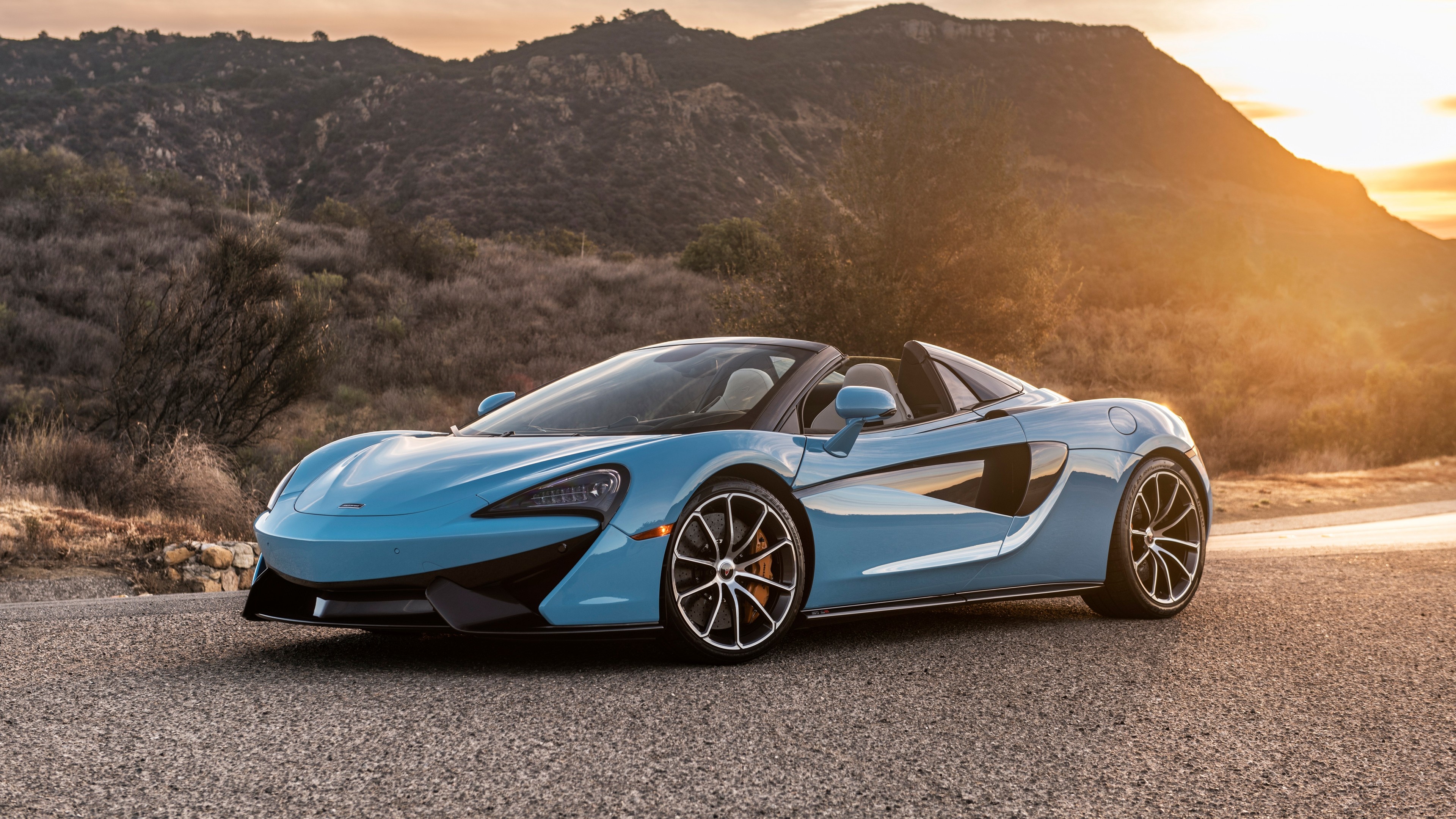 McLaren 570S, Spider wallpaper, 5k resolution, Sports car, 3840x2160 4K Desktop