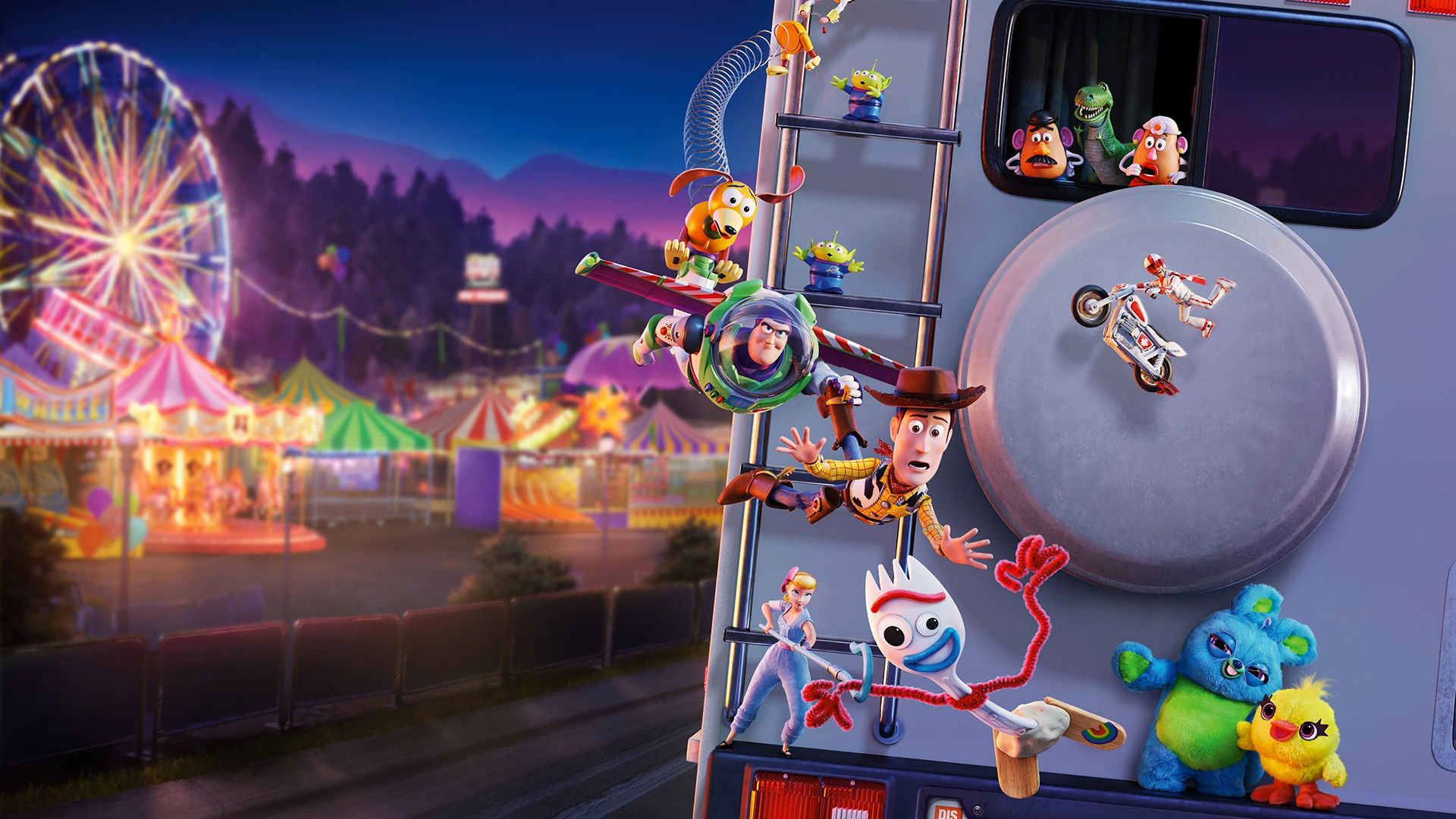 Toy Story 4, Animation, Woody, Buzz, 1920x1080 Full HD Desktop