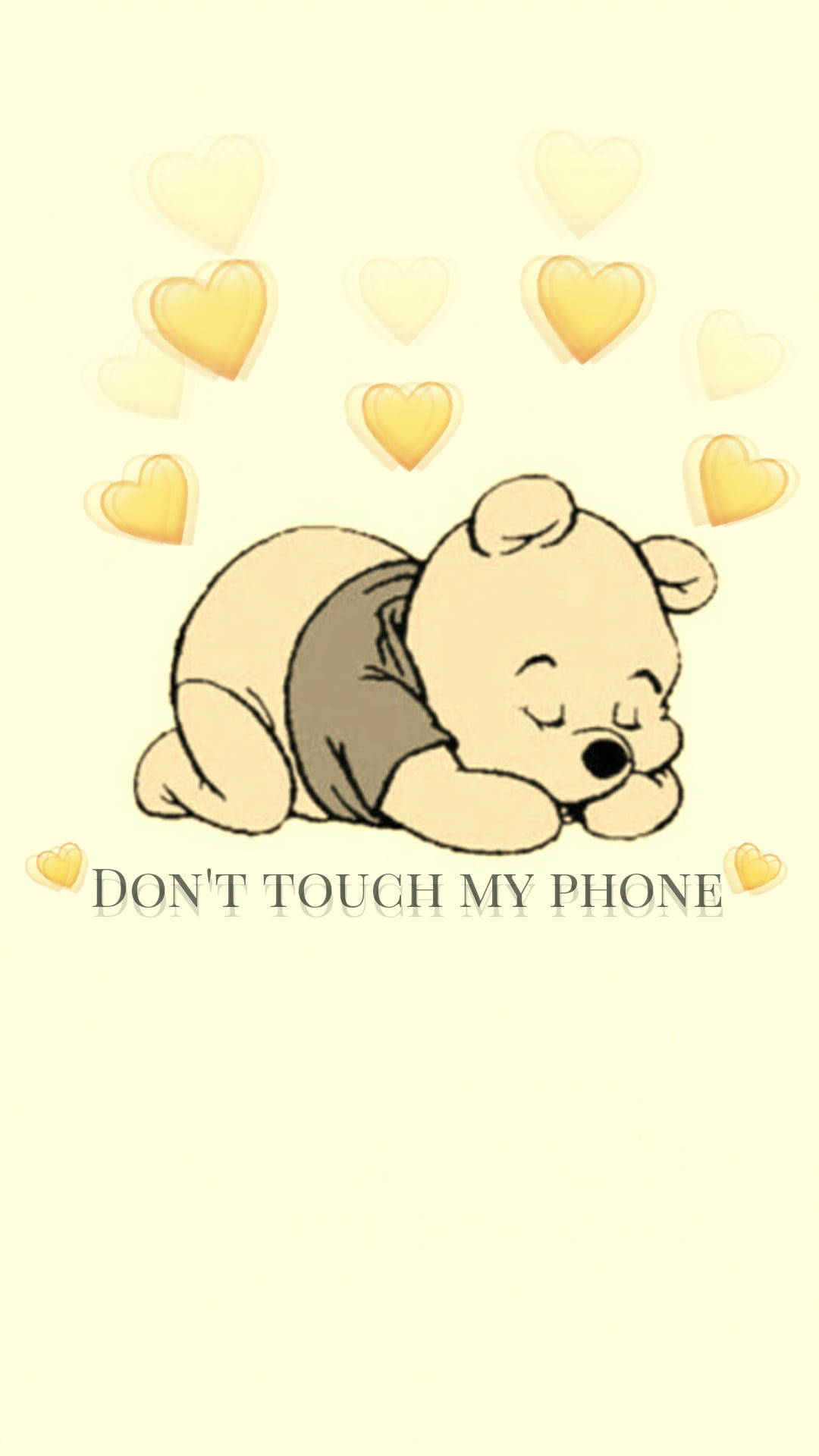 Winnie The Pooh, Don't Touch My Phone Wallpaper, 1080x1920 Full HD Phone