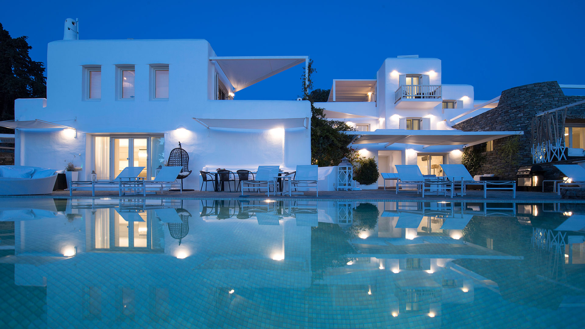 Villas in Paros: Greece vacation rentals, Paros Butterfly Villas, Lush valley, Tranquil oasis, 1920x1080 Full HD Desktop