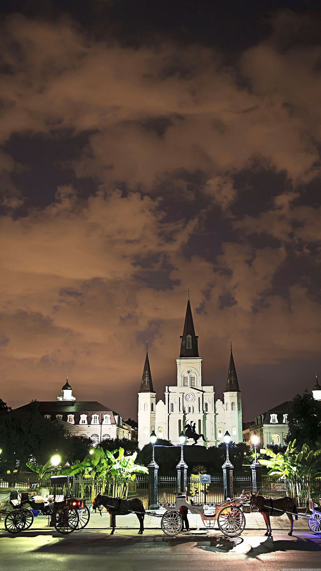 St. Louis Cathedral, New Orleans Wallpaper, 1080x1920 Full HD Phone