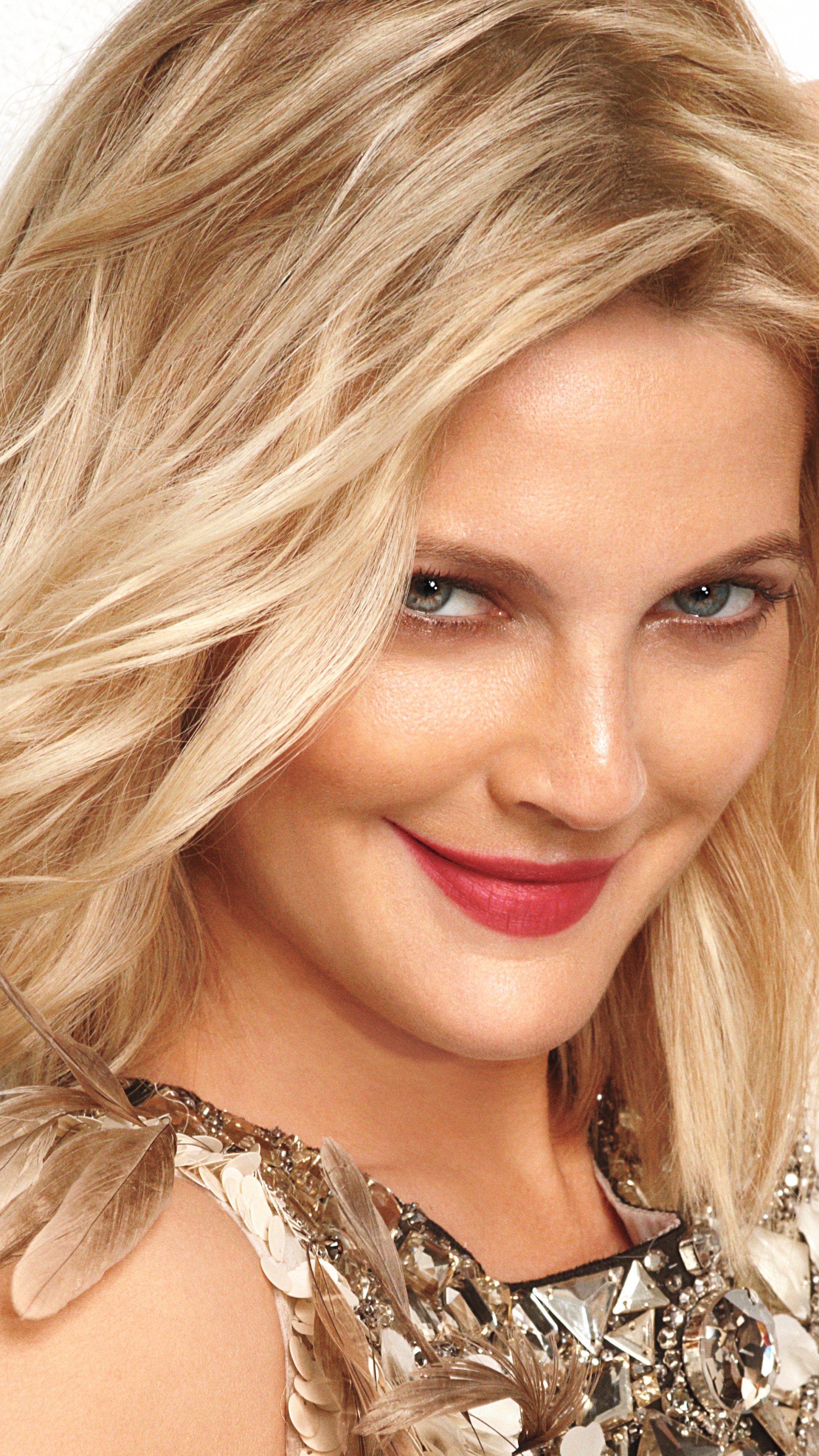 Drew Barrymore, Popular actress, Blonde beauty, 2015 celebrities, 2160x3840 4K Phone