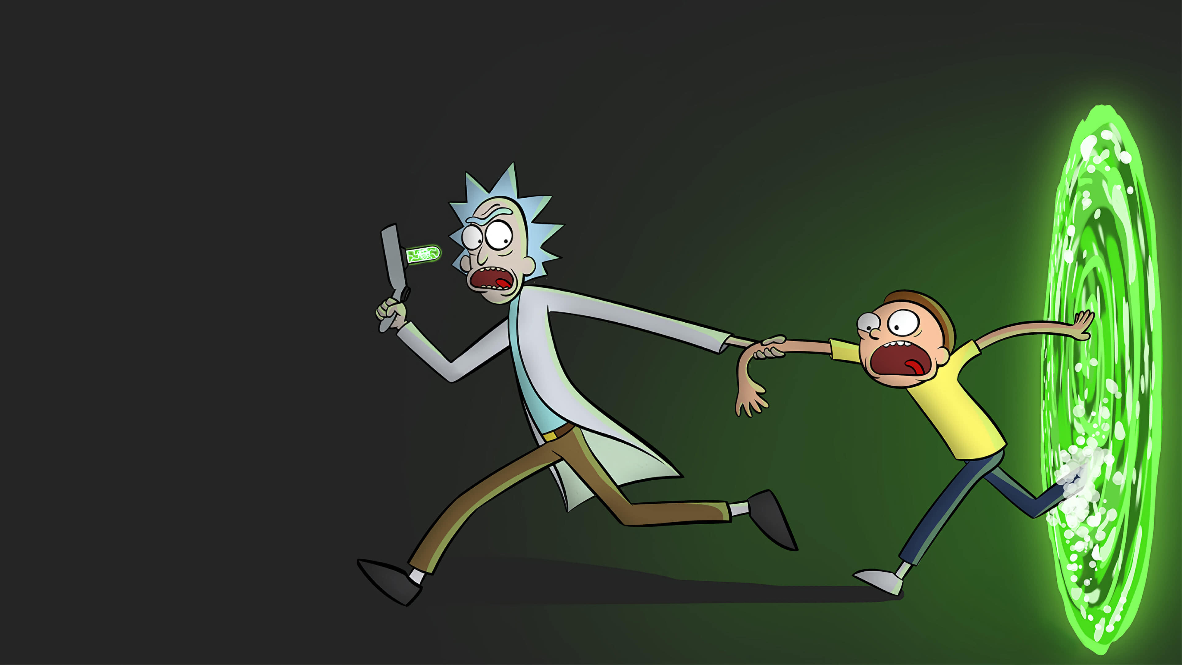 Rick and Morty, Portal, UHD 4K wallpaper, 3840x2160 4K Desktop