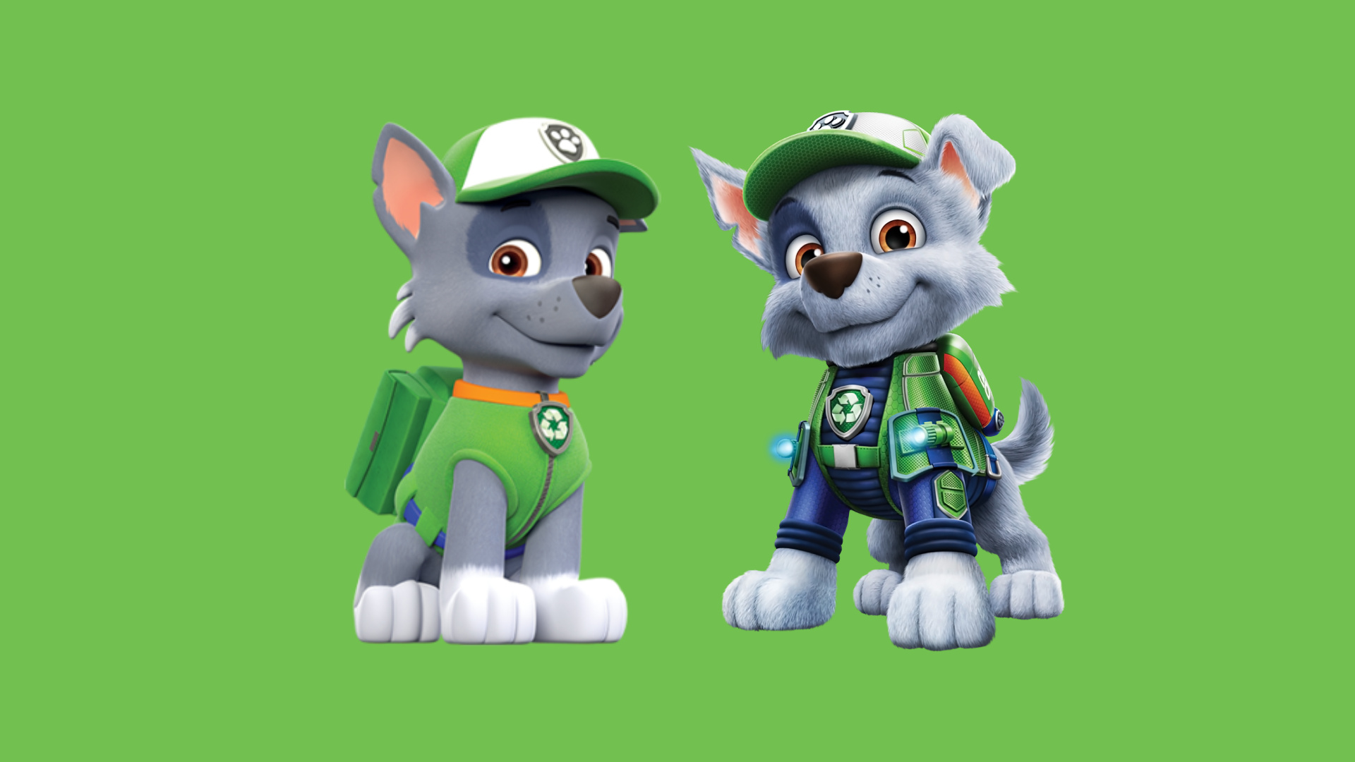 Paw Patrol protagonists, Animated series, Movie comparison, Side by side, 1920x1080 Full HD Desktop