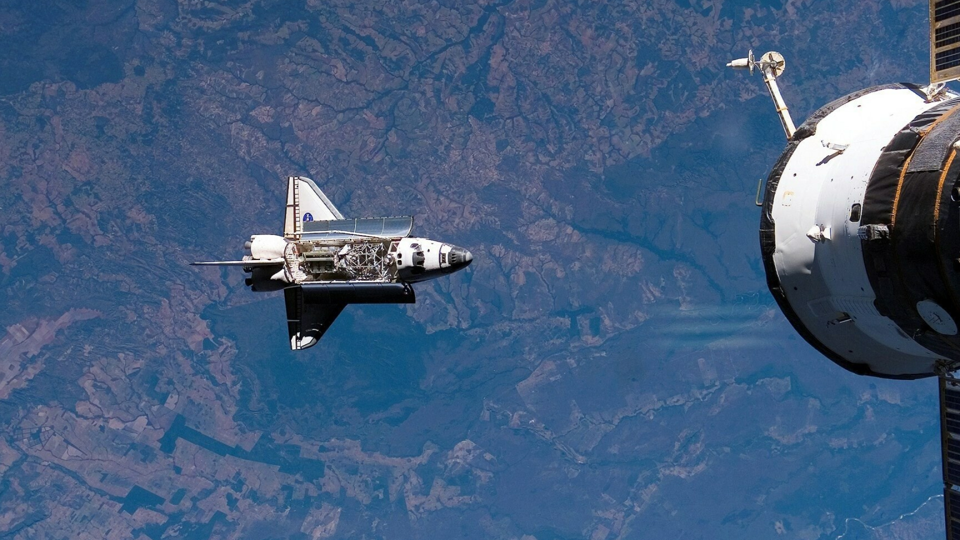 Space shuttle, ISS Wallpaper, 1920x1080 Full HD Desktop