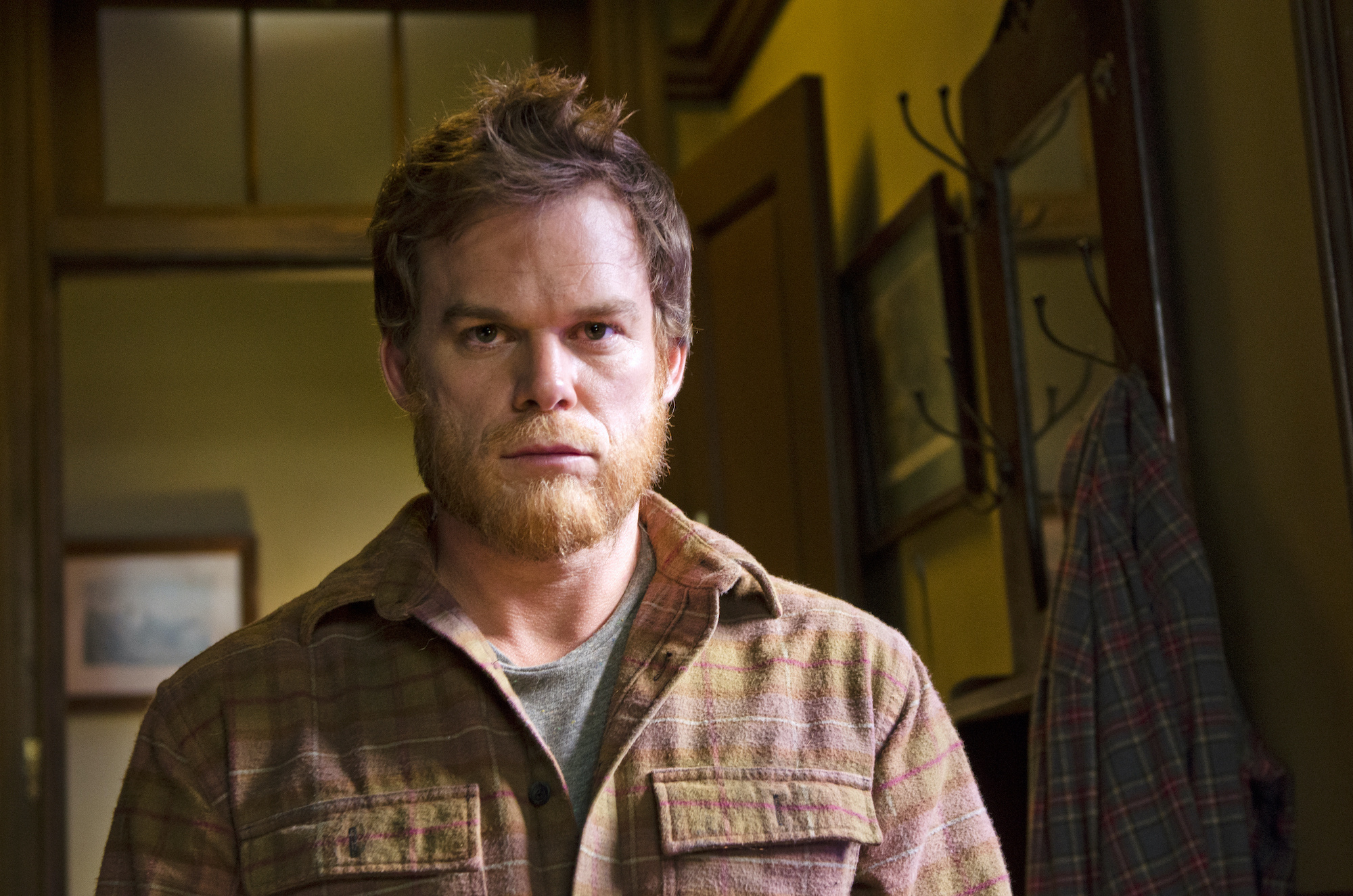 Dexter Morgan, Michael C. Hall, plaid flannel shirt, HD Desktop wallpaper