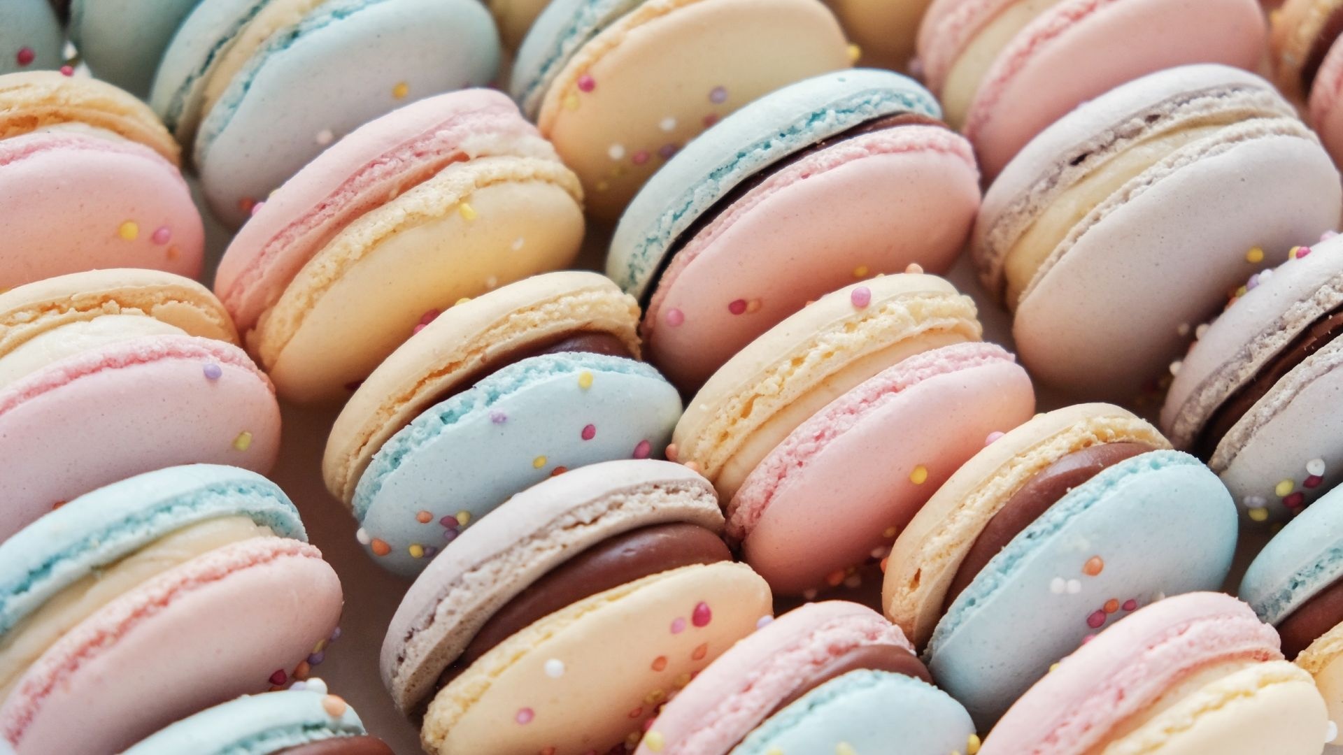 Colorful sweets macarons, Vibrant and eye-catching, Tempting dessert art, Colorful confections, 1920x1080 Full HD Desktop