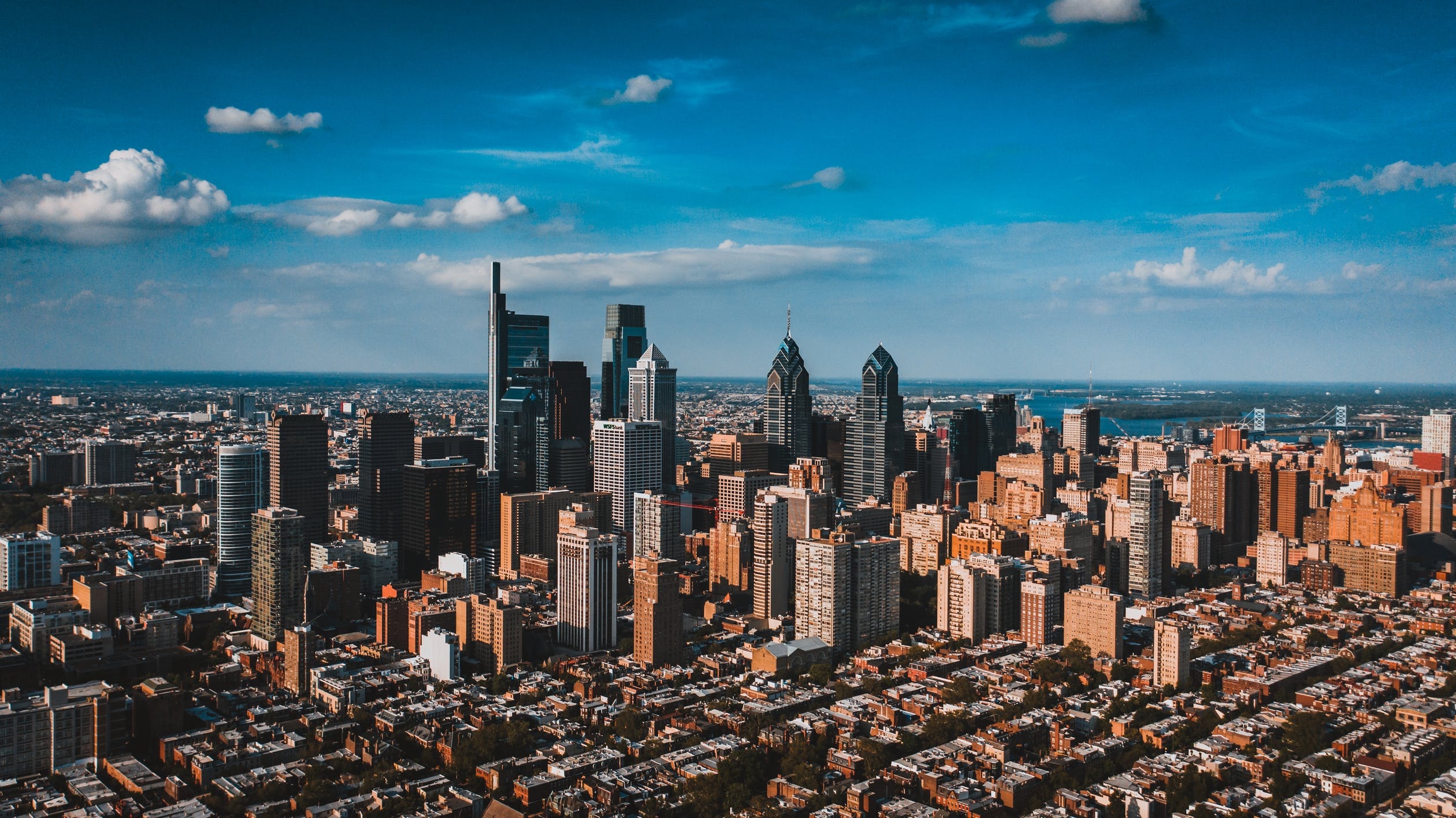 Philadelphia Skyline, Travels, Fine, Sky pictures, 2520x1420 HD Desktop