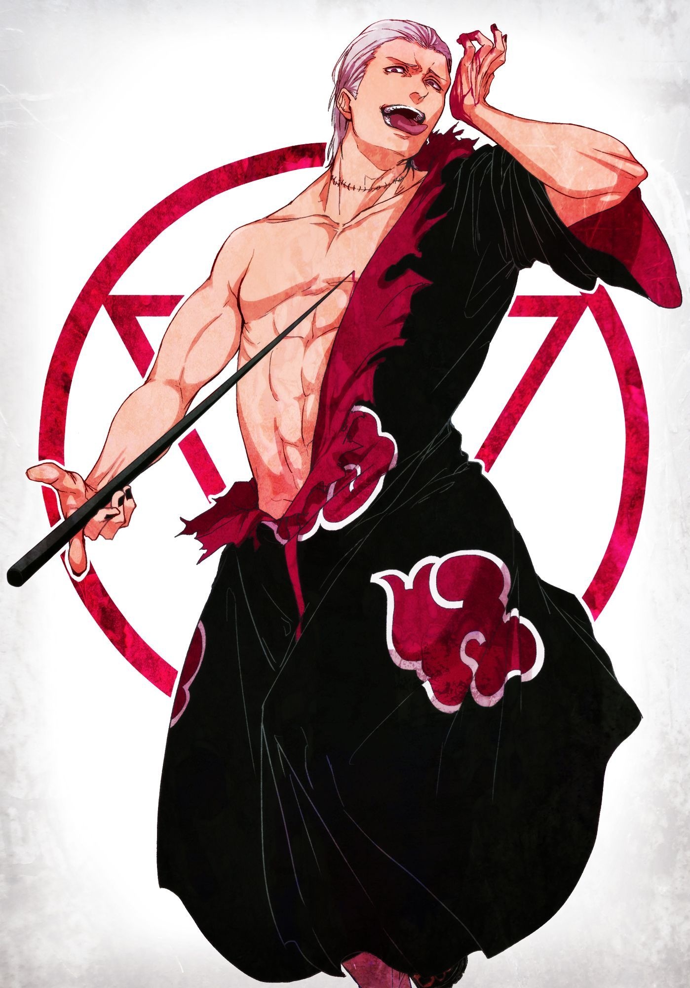 Naruto and Hidan, Top wallpapers, Akatsuki legend, Anime rivalry, 1400x2000 HD Phone