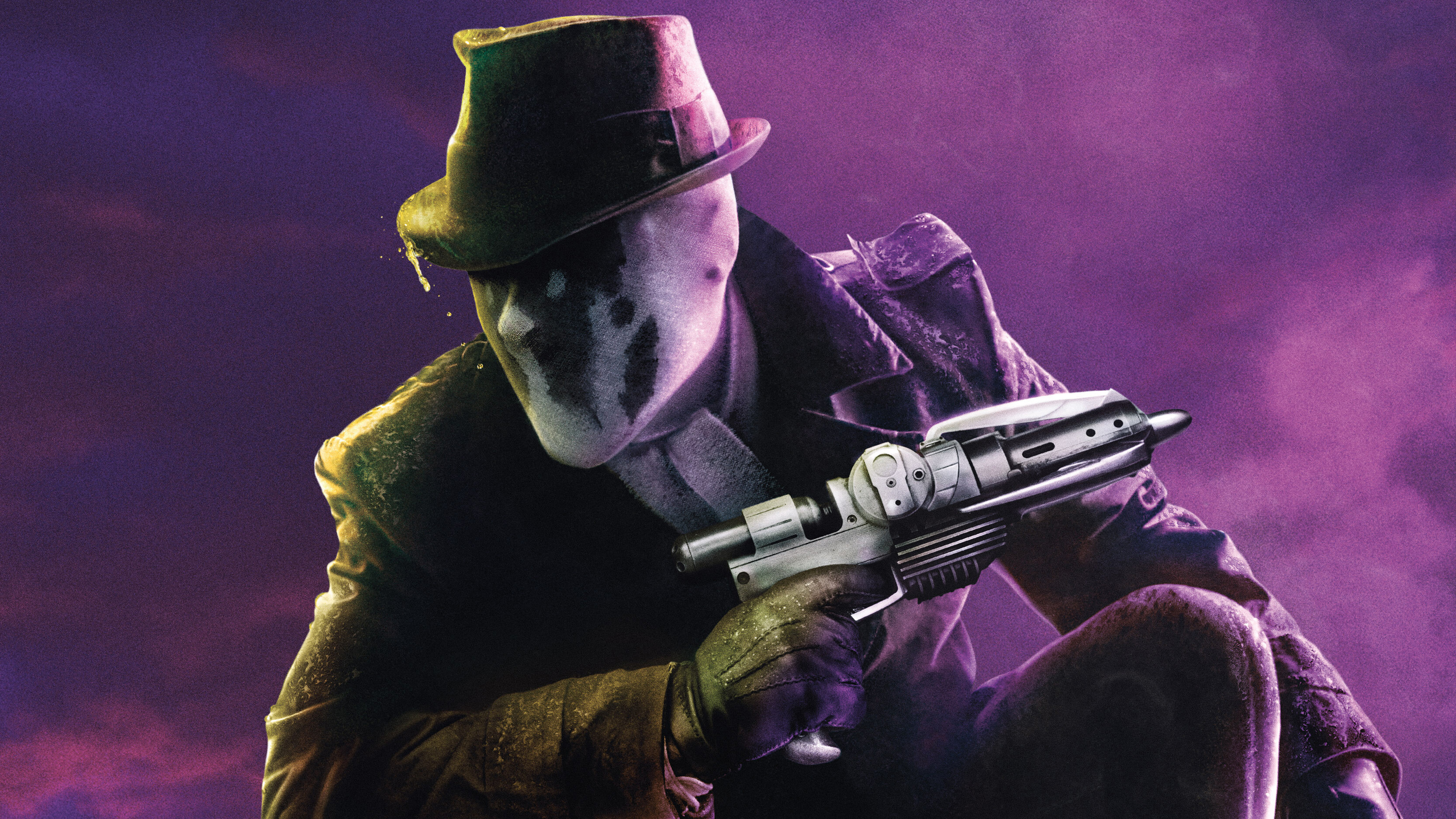 Watchmen HD wallpaper, Rorschach, Intriguing character, Comic book art, 3340x1880 HD Desktop