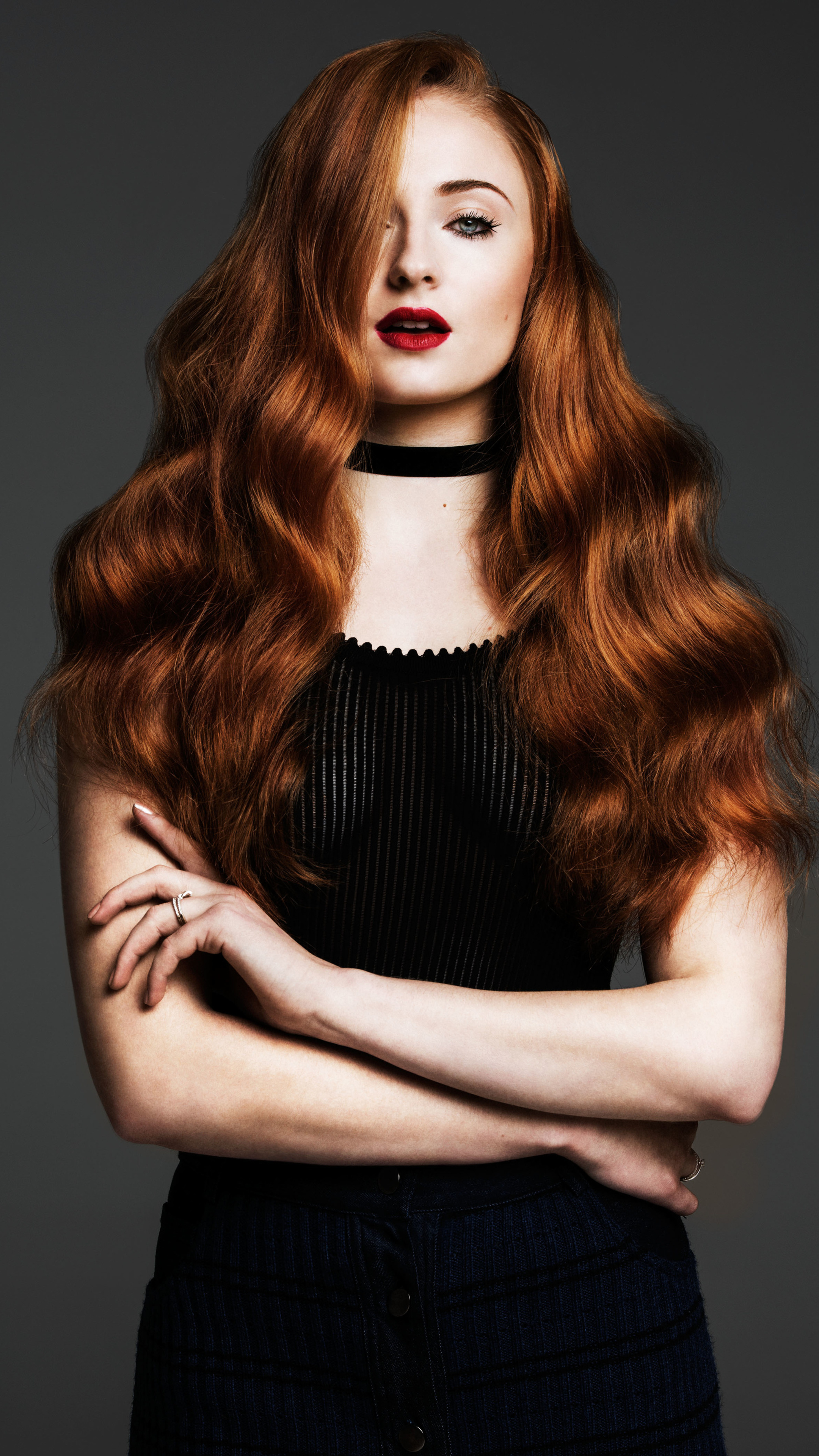Sophie Turner, Sony Xperia X, 4K wallpaper, New photos, 2160x3840 4K Phone