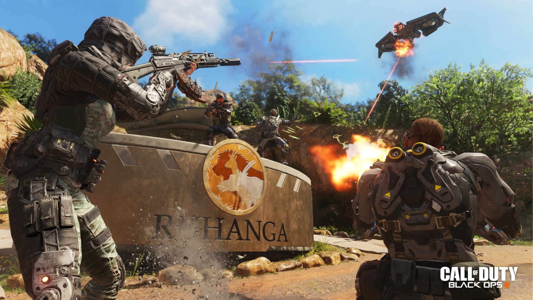 Call of Duty: Black Ops III, Talon combat drone, Cybernetic specialist soldiers, HD Desktop wallpaper