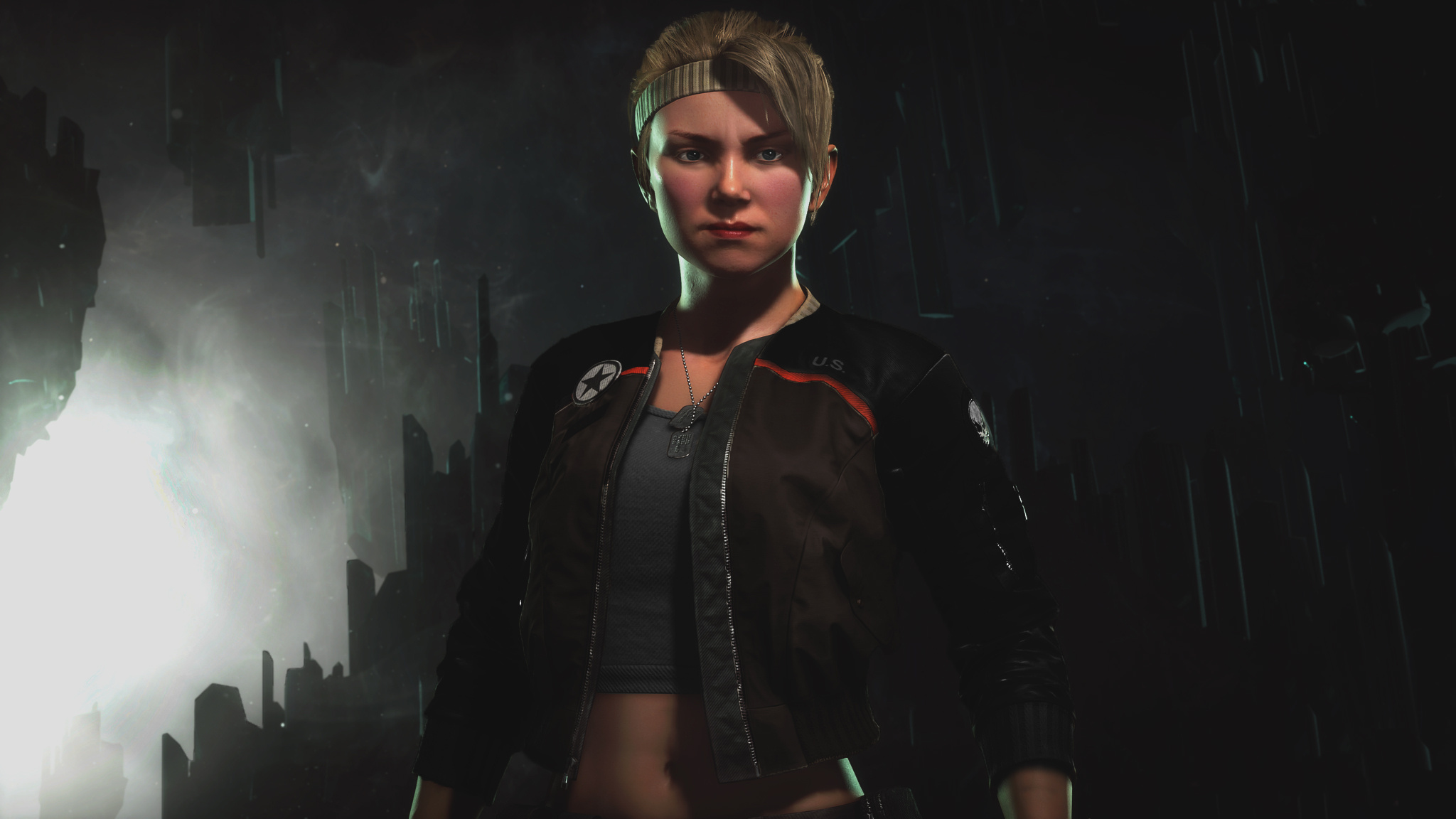 Sonya Blade, Movies, MK11, Dark wallpaper, 2050x1160 HD Desktop