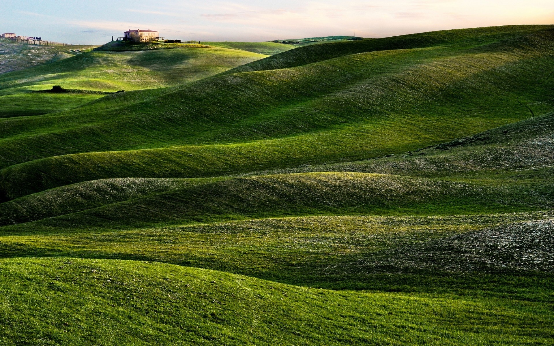 Tuscany's allure, Green hills paradise, Nature's embrace, Beautiful wallpaper, 1920x1200 HD Desktop