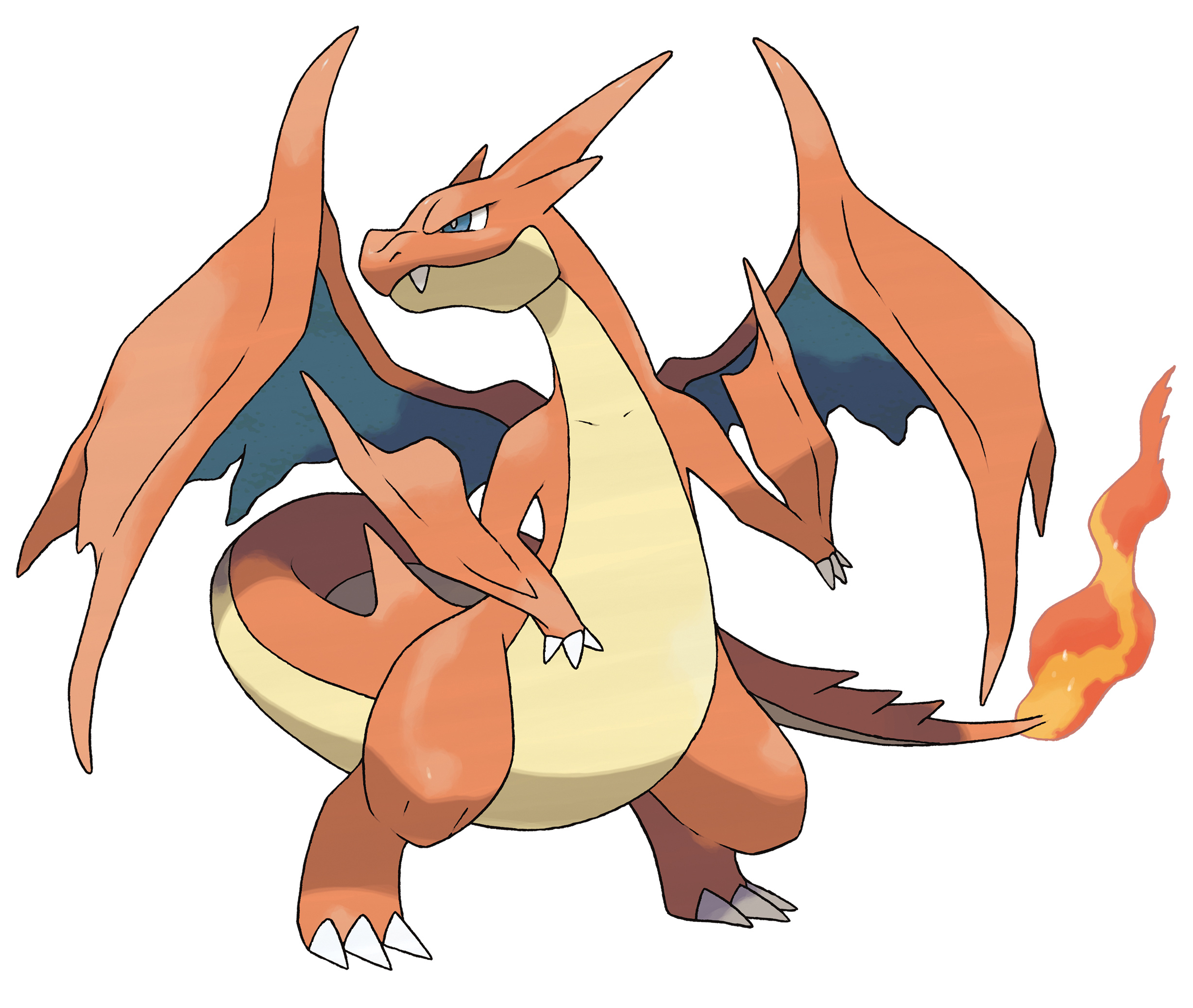 Mega Charizard Y, Pokemon, Flaming tail, HD Desktop wallpaper
