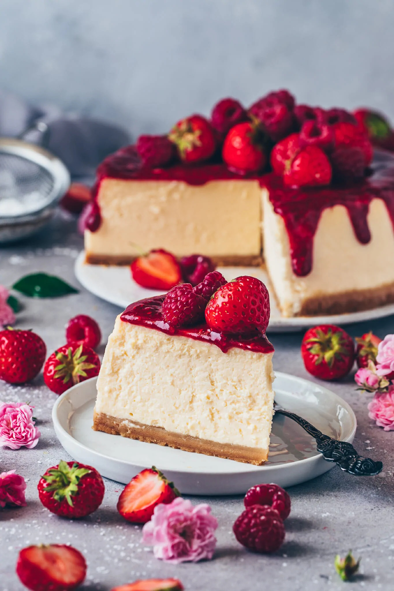 Cheesecake delight, Vegan version, Bianca Zapatka recipe, Creamy indulgence, 1370x2050 HD Phone