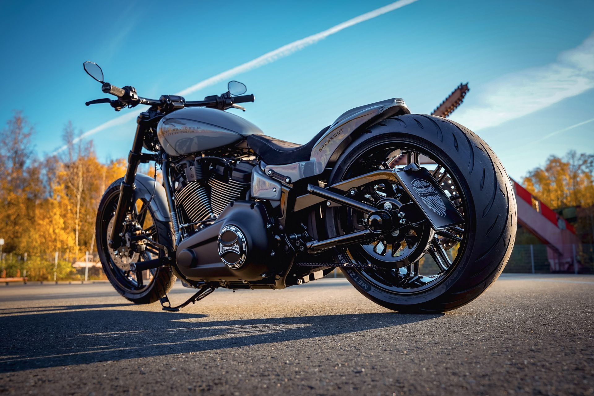 Harley-Davidson Breakout 114, Greyhead edition, Thunderbike modification, Motorcycle craftsmanship, 1920x1280 HD Desktop