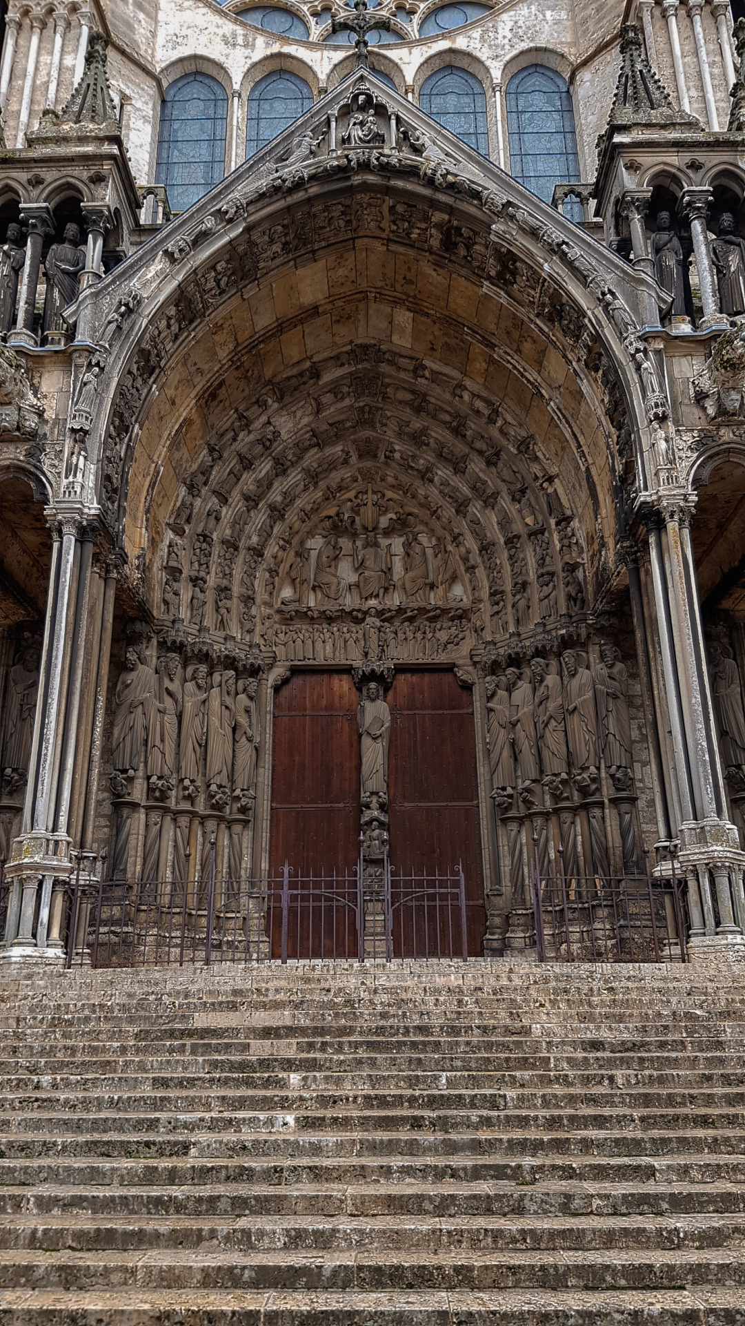 Dark ambient music, Mynocturnality, Gothic art, Chartres Cathedral, 1080x1920 Full HD Phone