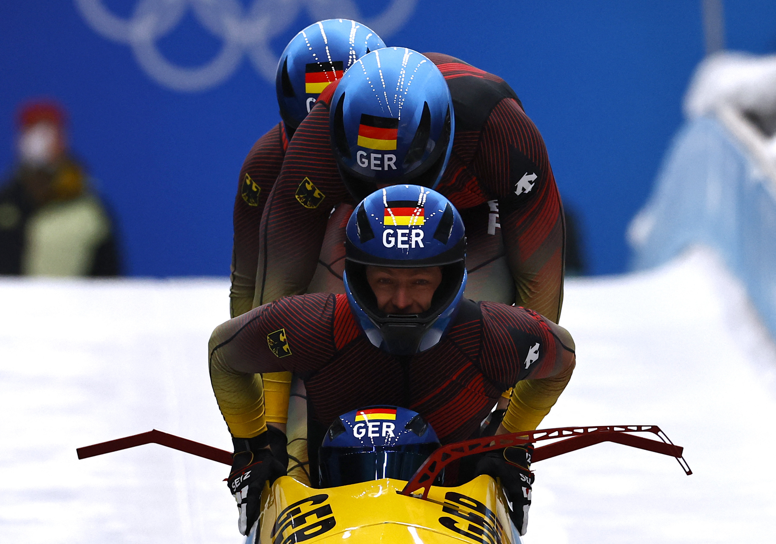 Bobsleigh frenzy, German sliding gold rush, Four man crown, Friedrich's triumph, 2700x1900 HD Desktop