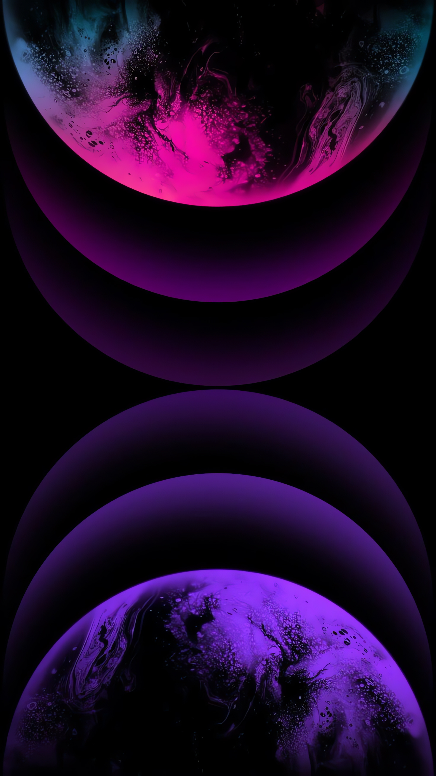 Planets Background, Surreal, Space Fantasy, Purple And Pink, 1480p